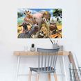 reinders! poster vrolijke wilde dieren (1 stuk) multicolor