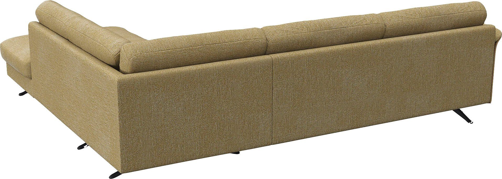 FLEXLUX Hoekbank Glow comfortabel en comfortabel door hoogwaardige zitconstructie, L-vorm