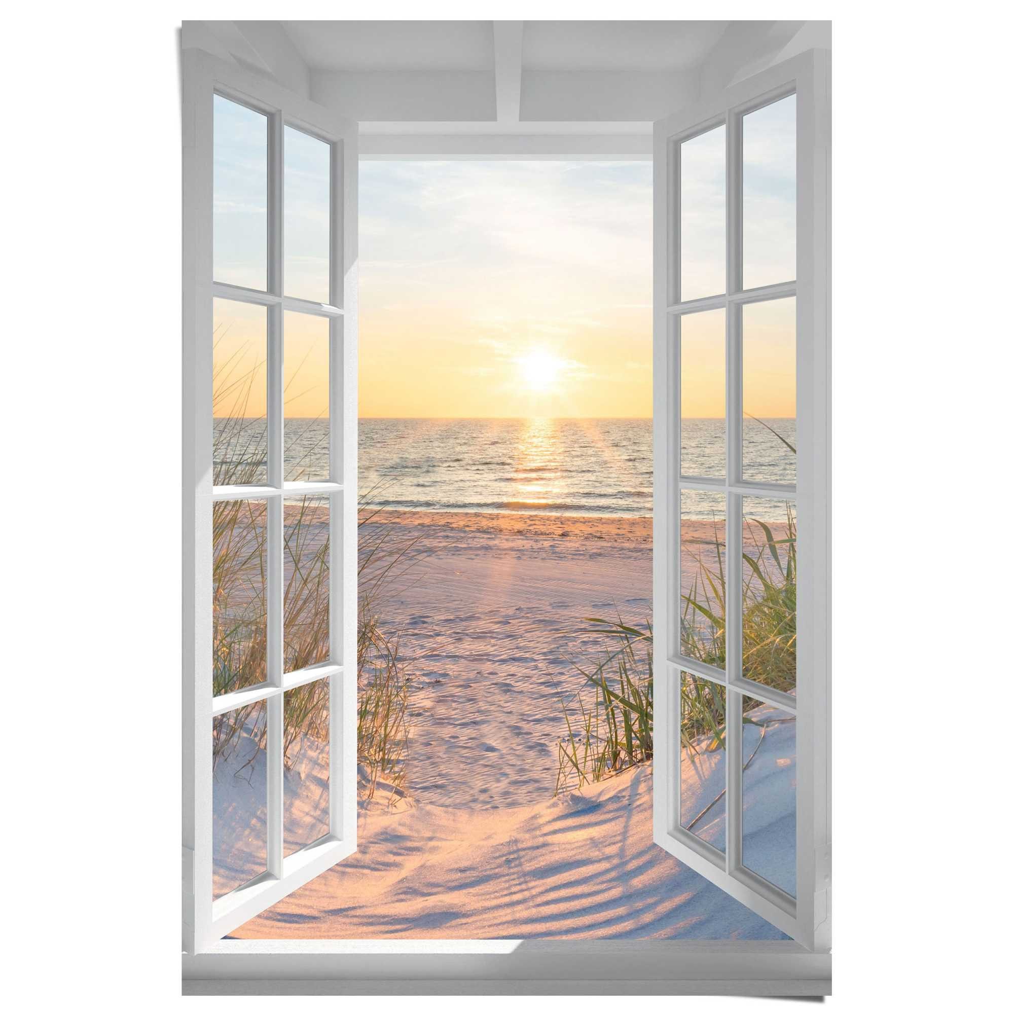 Reinders! Poster Zonsondergang door het raam