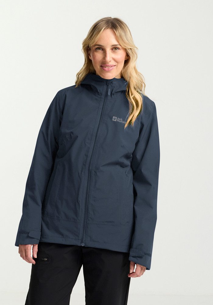Jack Wolfskin Functioneel 3-in-1-jack MOONRISE 3IN1 JKT W met waterafstotende ritsen