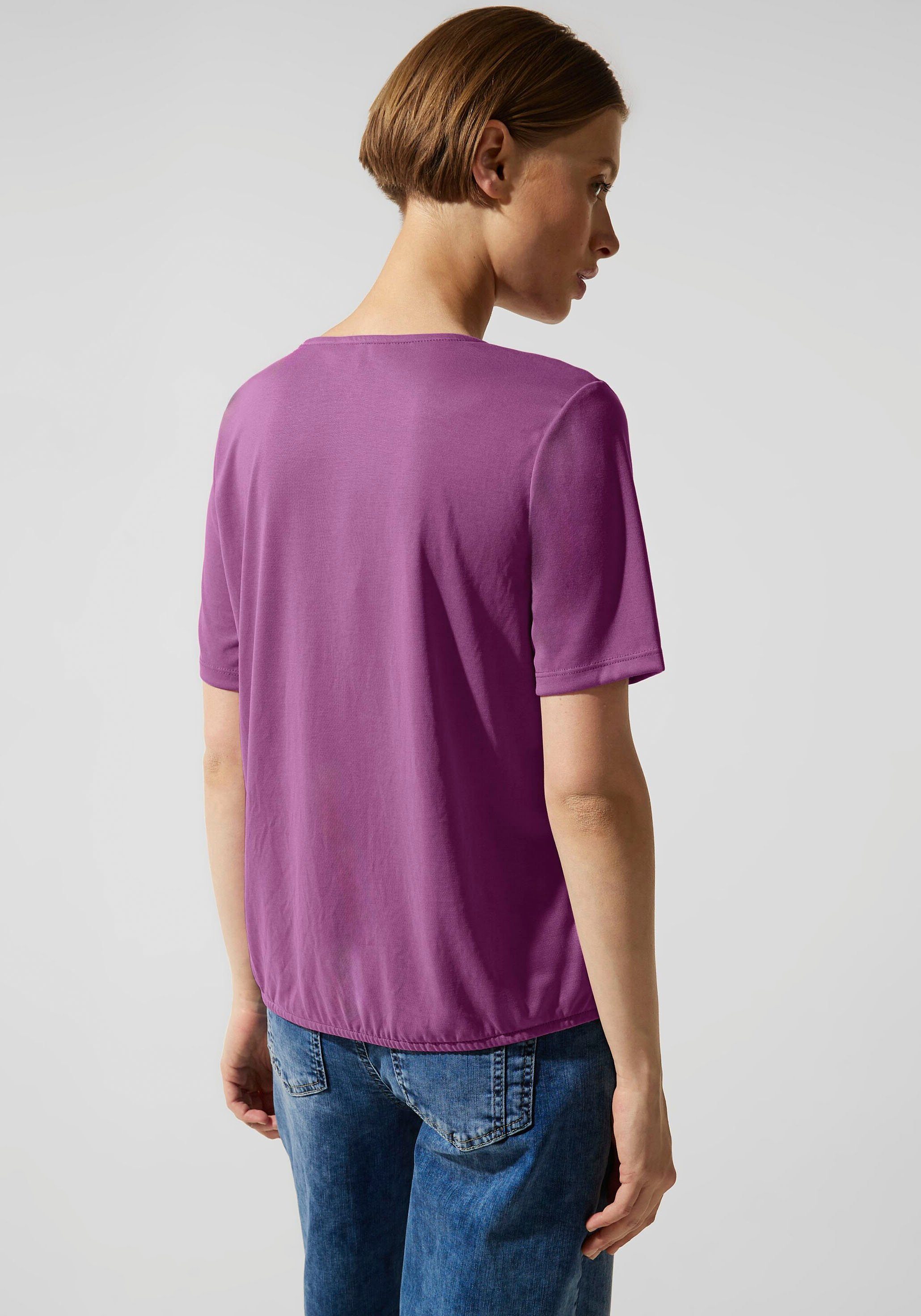 STREET ONE Shirttop in zijde-look
