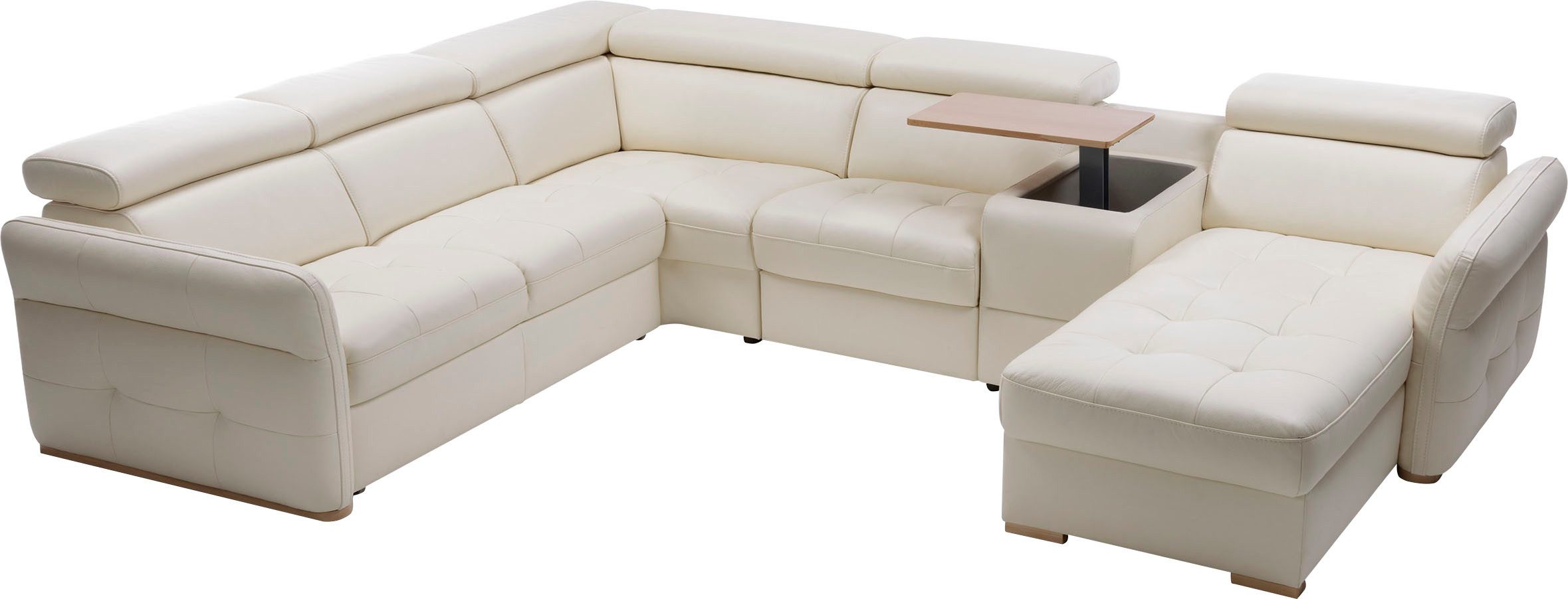 exxpo - sofa fashion Zithoek Massimo, familiebank met veel ruimte, leren bekleding, comfortabel, prettig