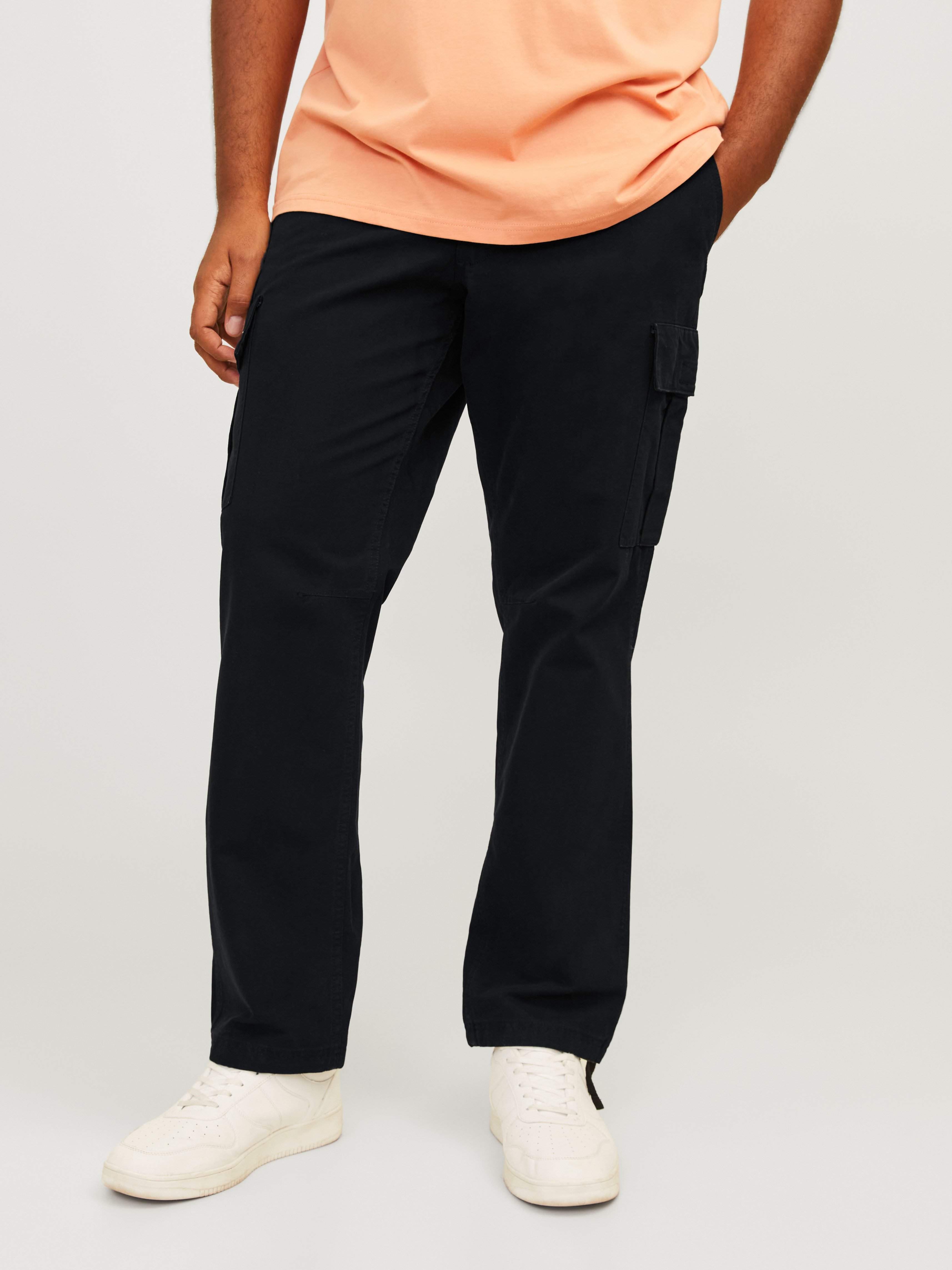 Jack & Jones PlusSize Cargobroek JPSTKANE JJBARKLEY CARGO PANT NOOS PLS heren cargobroeken maat 50 zwart