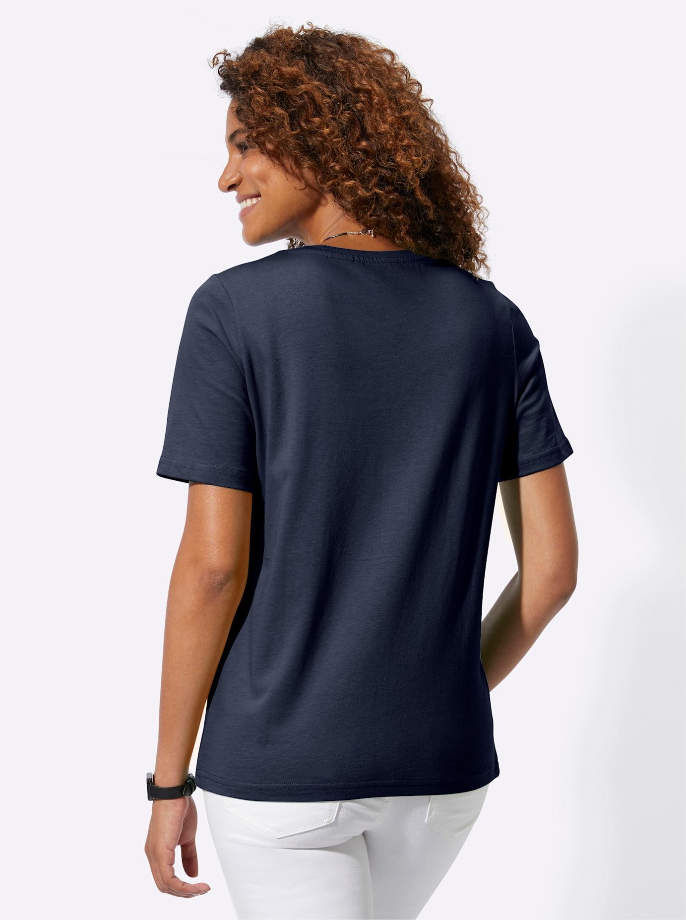 Casual Looks Shirt met ronde hals Shirt (1-delig)