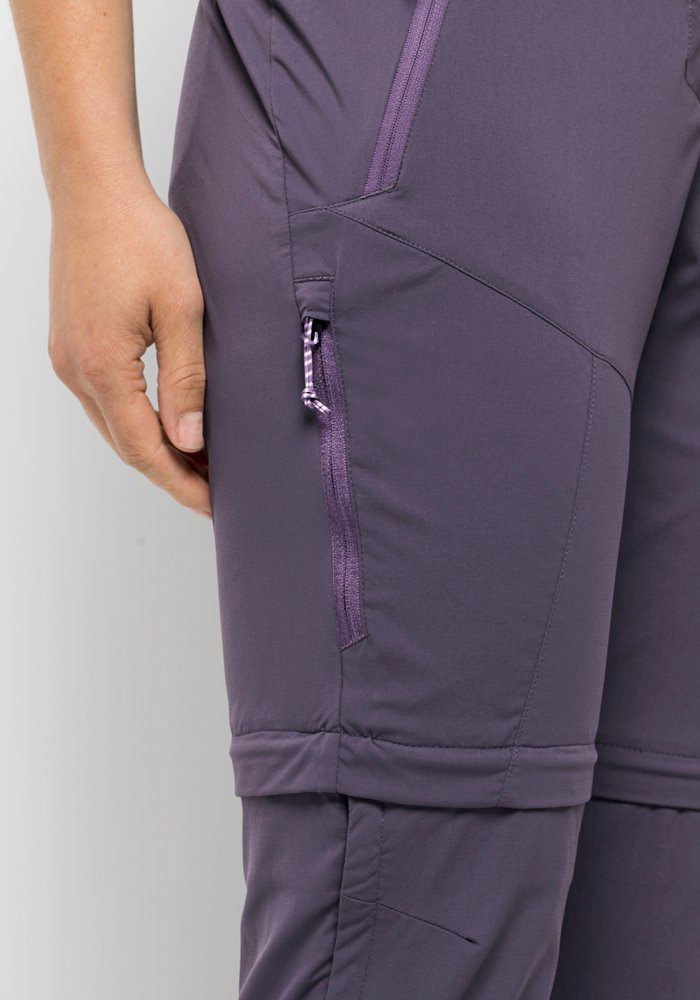 Jack Wolfskin Afritsbroek GLASTAL ZIP AWAY PANTS W