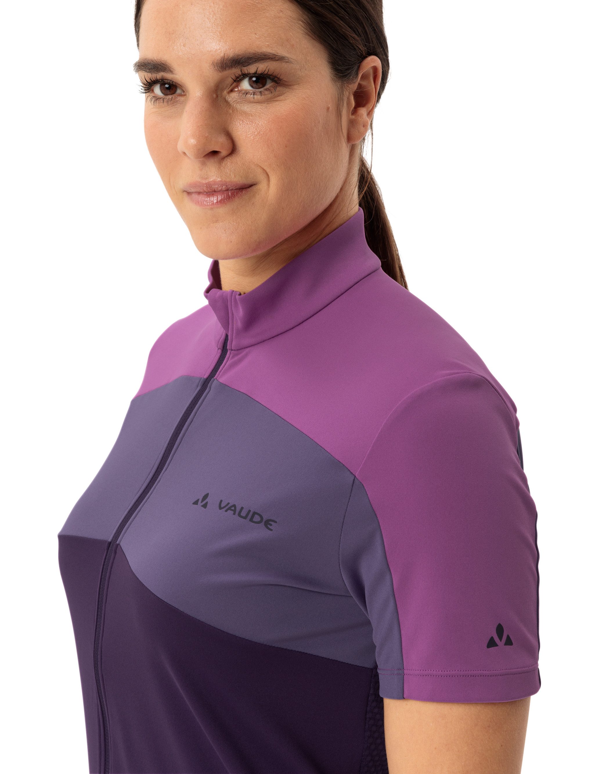 VAUDE Fietsshirt Women's Matera FZ Tricot Fiets shirt colorblocking (1-delig)