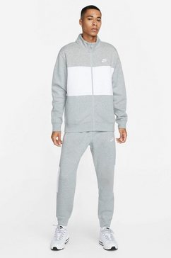nike sportswear trainingspak sport essentials men's fleece track suit grijs