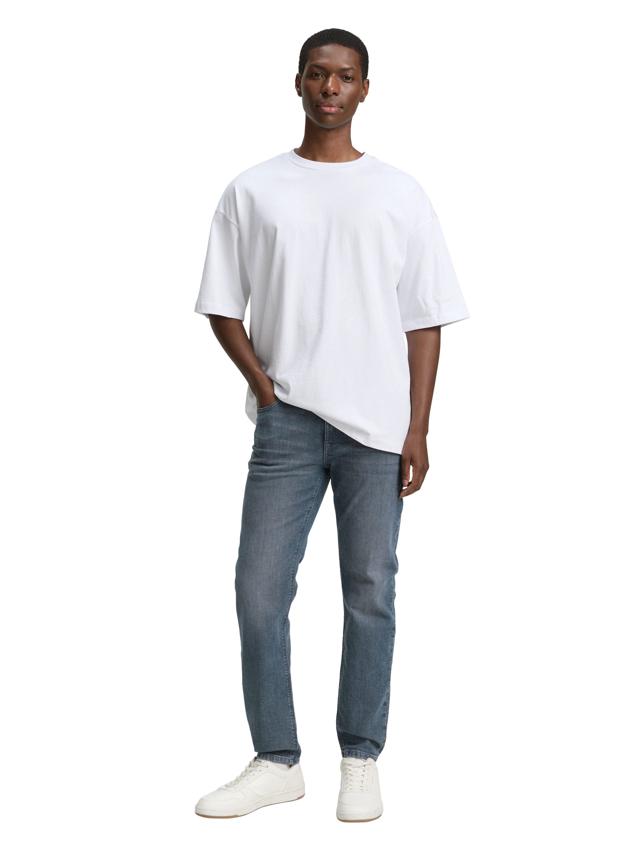 Tom Tailor Denim Tapered jeans in five-pocketsstijl