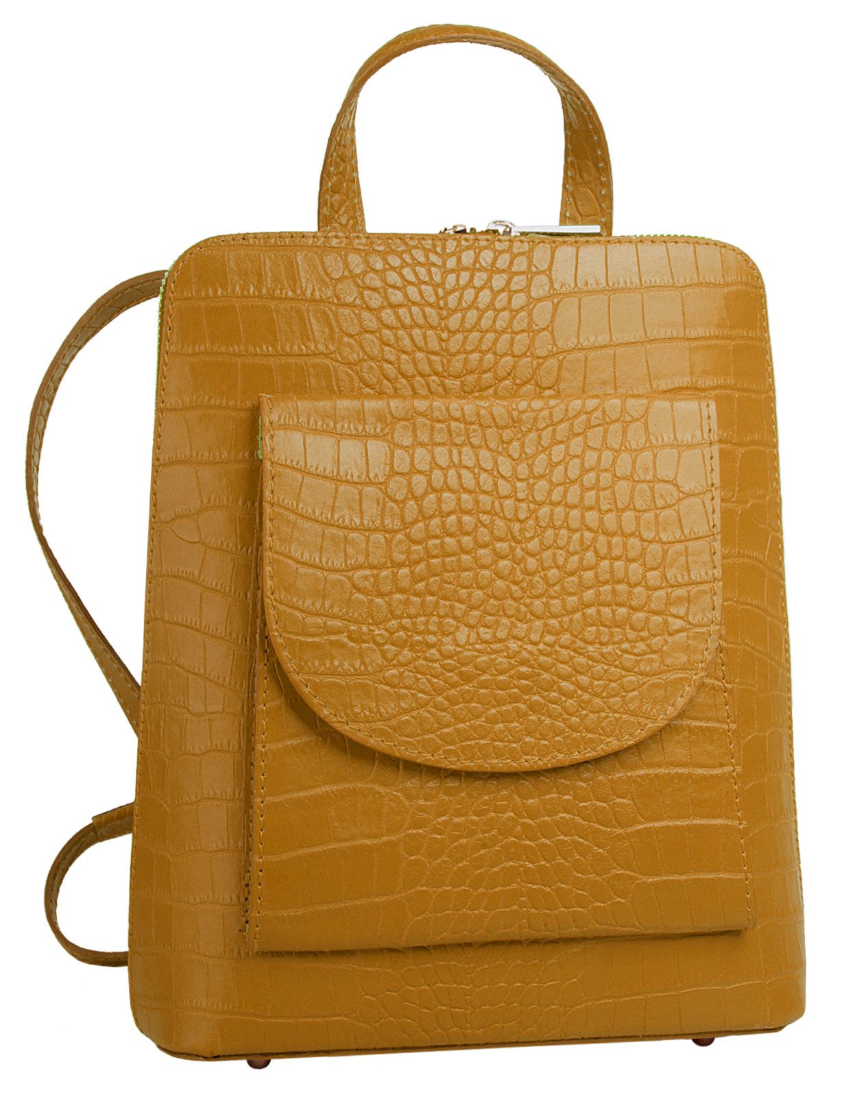 Cluty Rugzak echt leer, made in italy