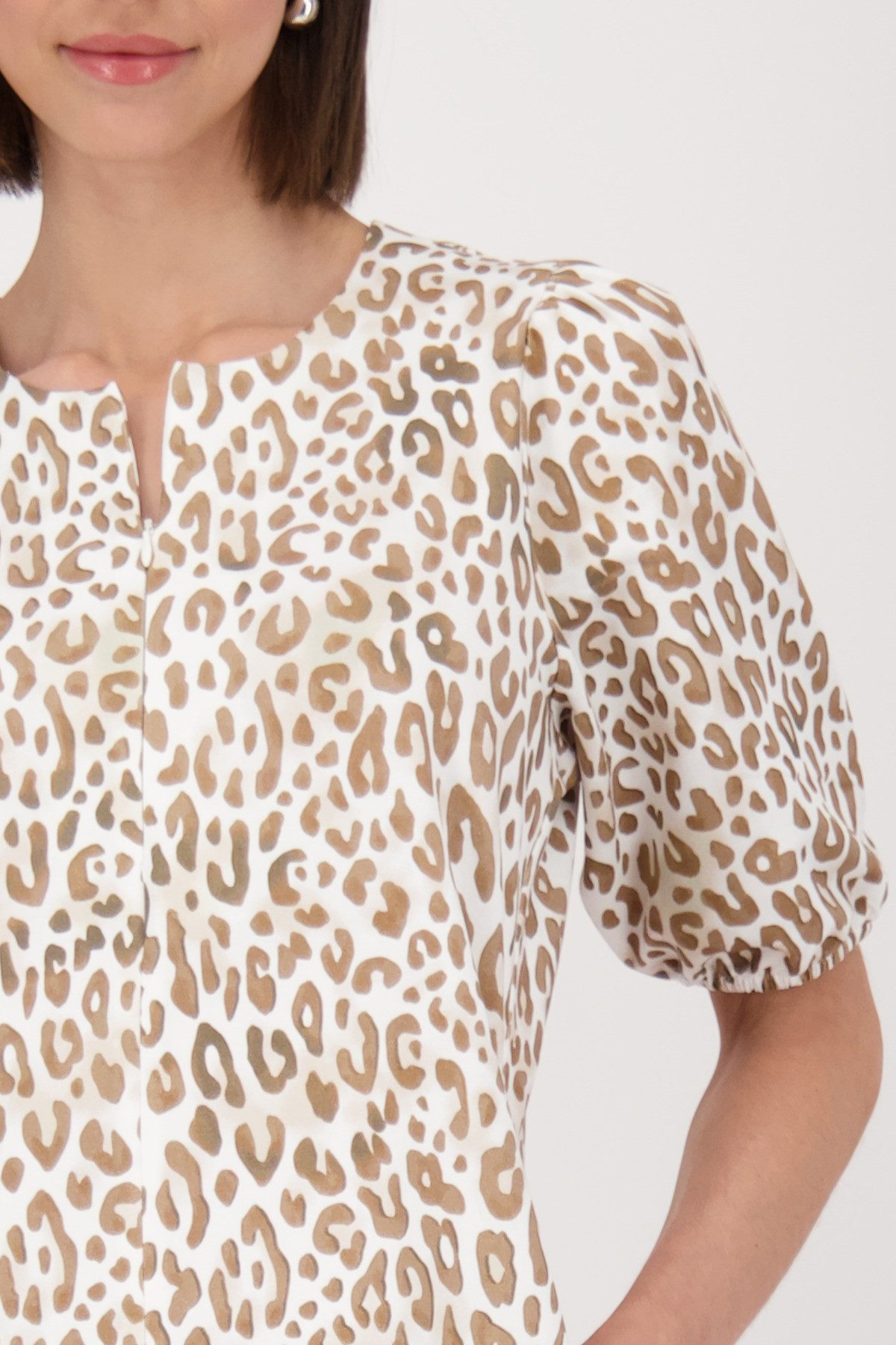 Monari Zomerjurk leo allover Met een ronde hals