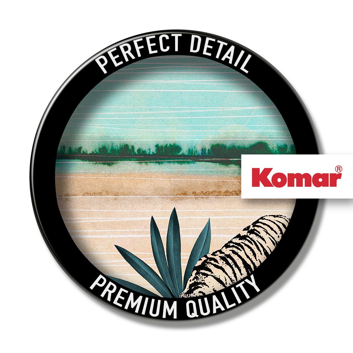 Komar Artprint op linnen Wild One - Afmeting 40 x 40 cm Canvasdoek met echt houten frame (1 stuk)