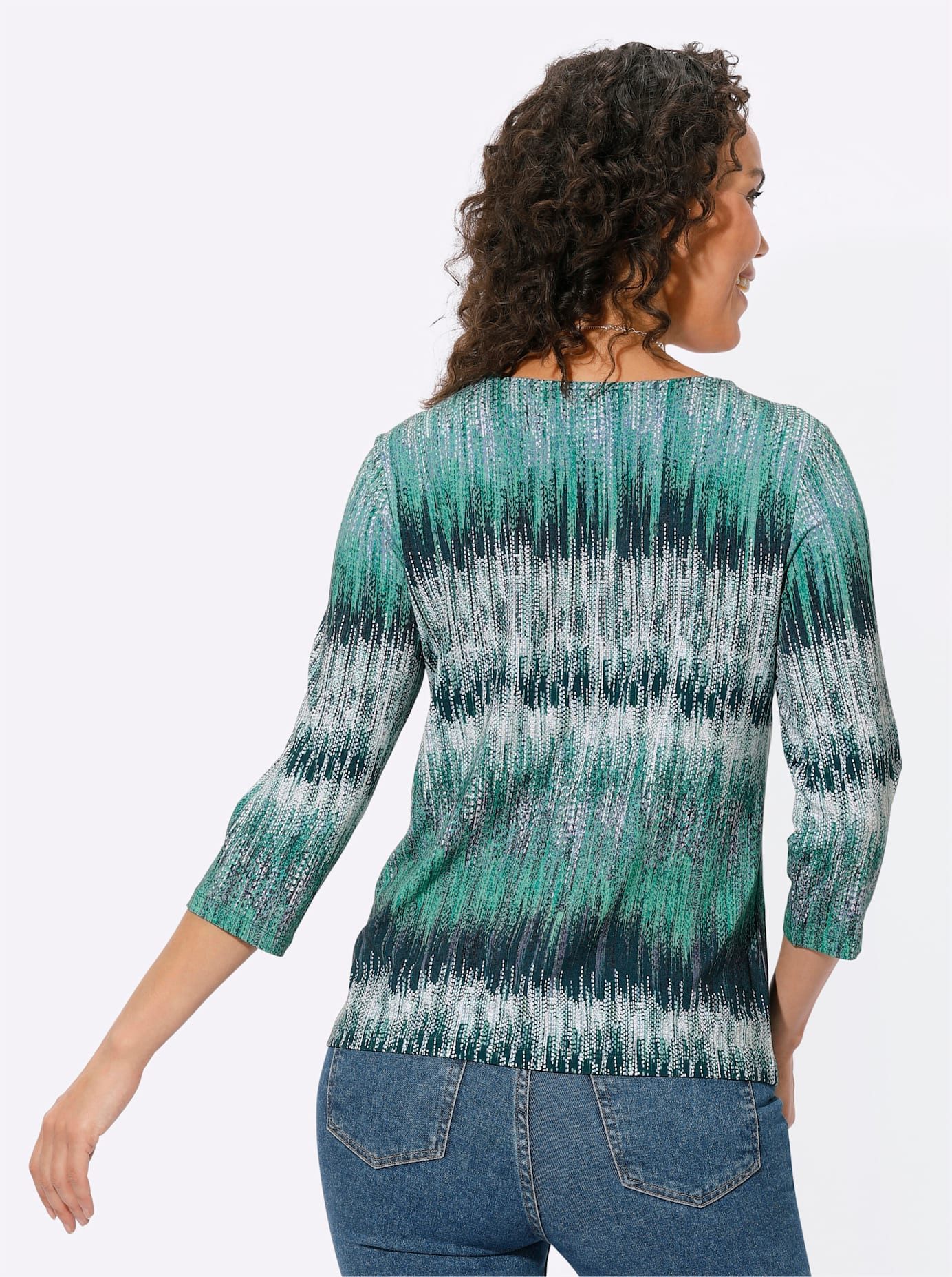 Casual Looks Shirt met 3/4 mouwen Shirt (1-delig)