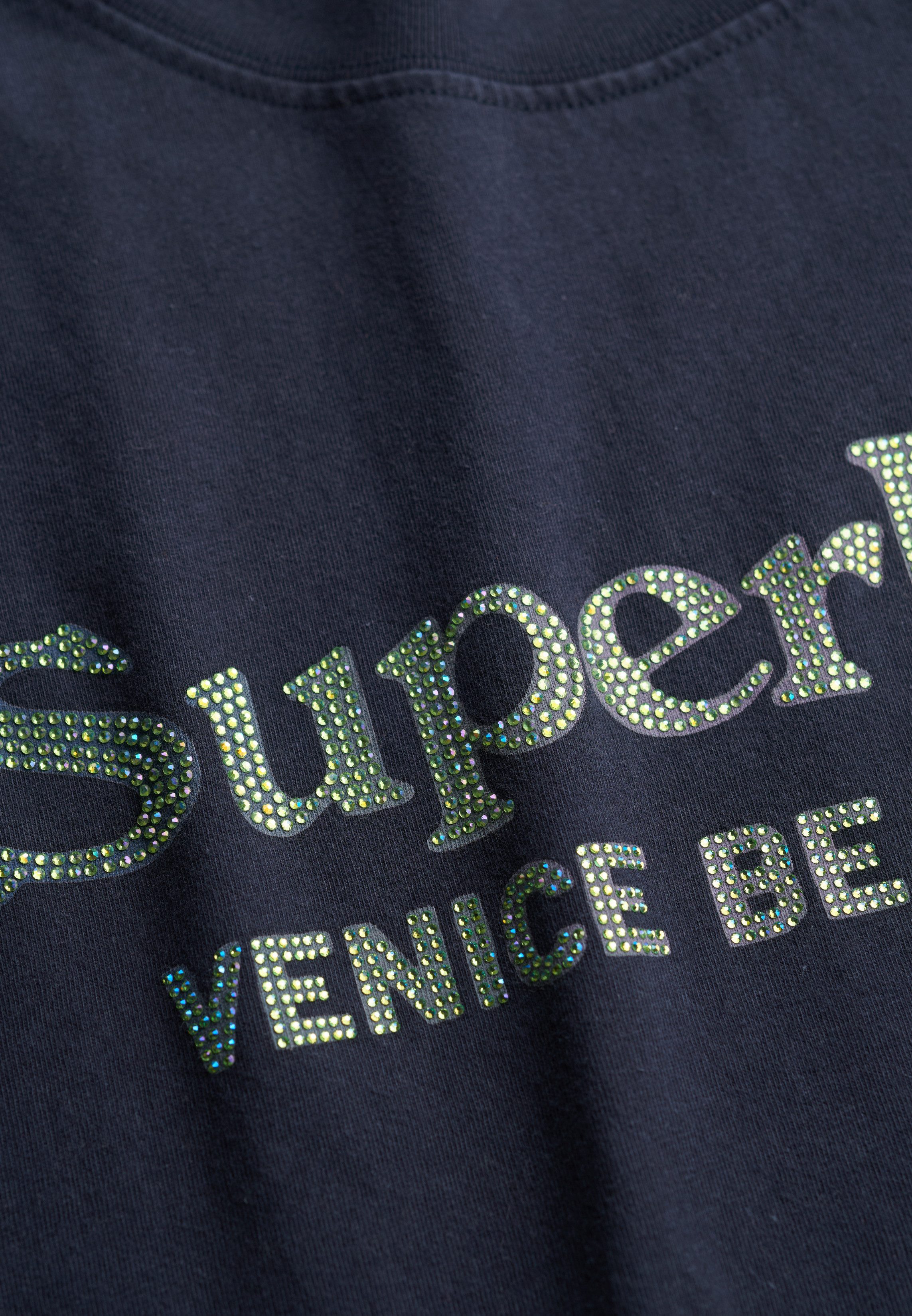 Superdry Shirt met korte mouwen VENUE METALLIC RELAXED TEE