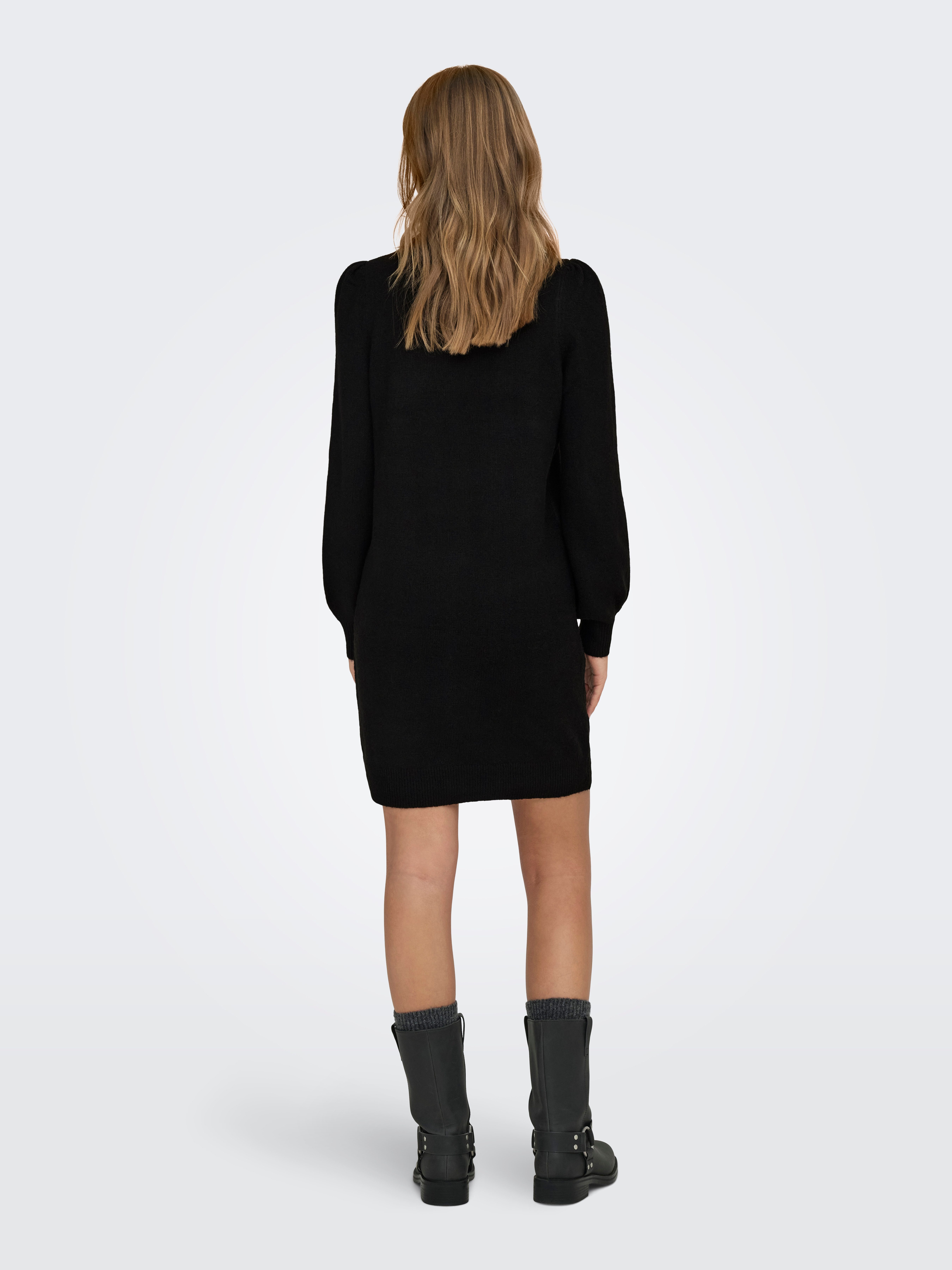 JDY Gebreide jurk JDYRUE LIFE L/S HIGH NECK DRESS KNT NOOS