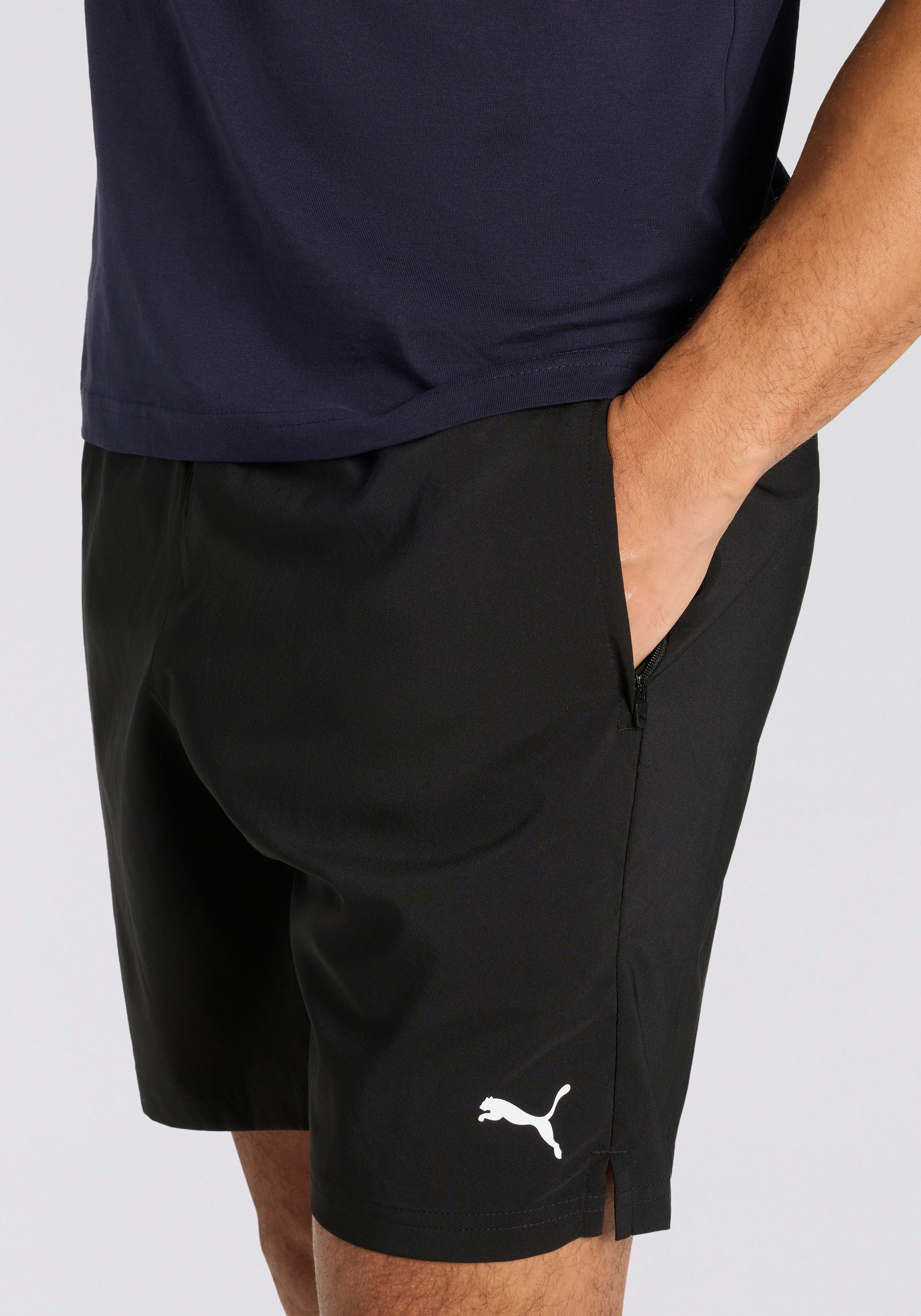 PUMA Trainingsshort M TAD FOUNDATIONS 7" WOVEN SHORT W/ ZIP POCKETS