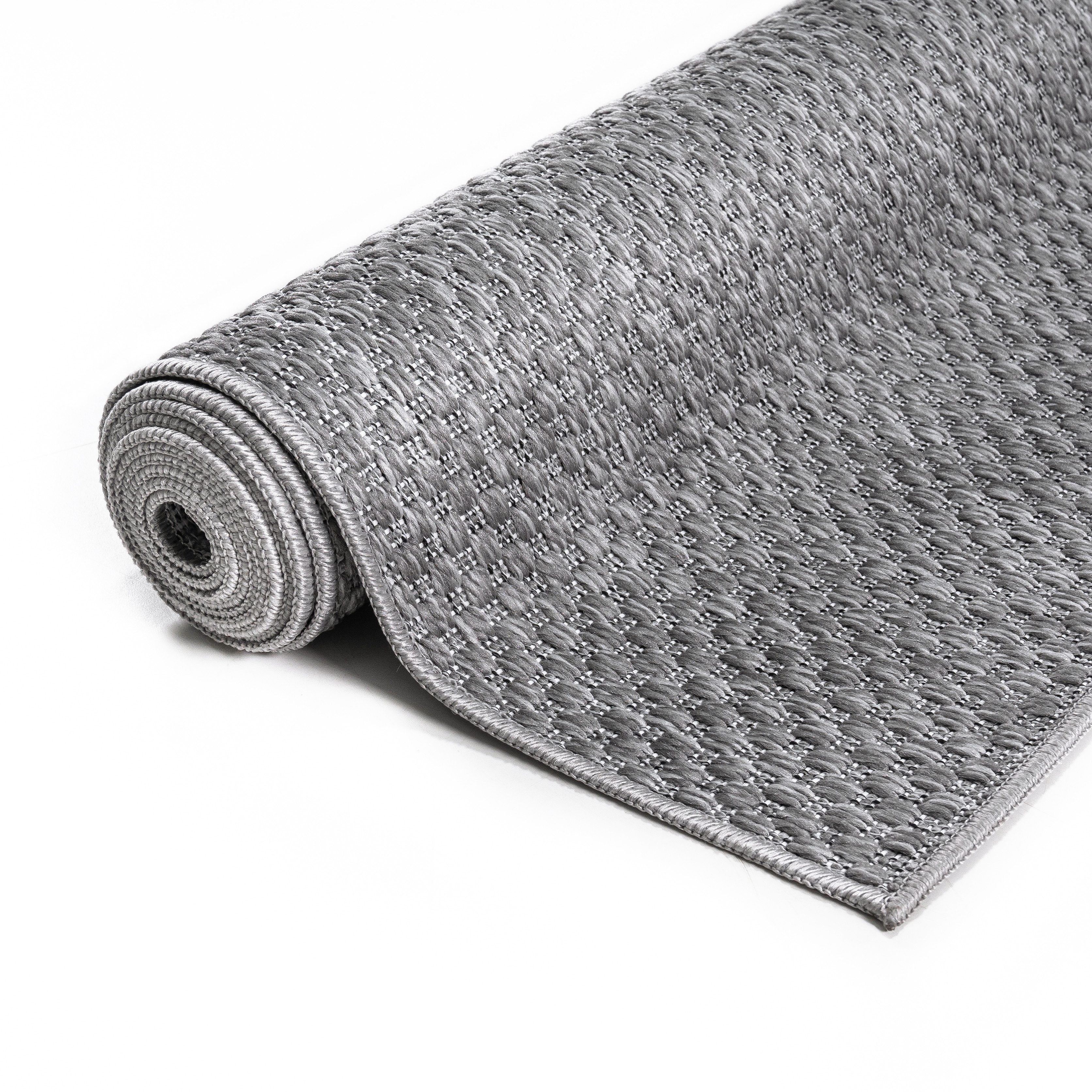 my home Loper Rhodos Geschikt voor buiten, sisal-look, weerbestendig & uv-bestendig, tweezijdig te gebruiken kleed
