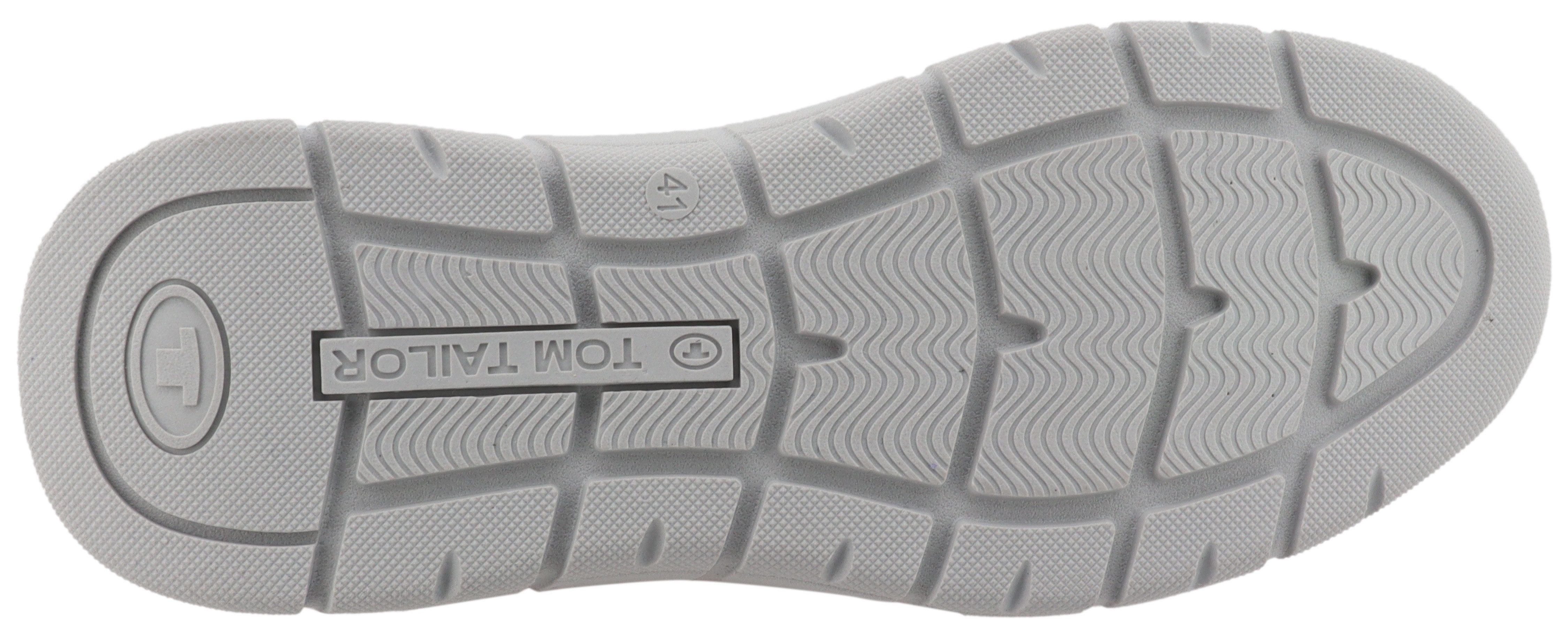 Tom Tailor Sneakers , vrijetijdsschoen, lage schoen, veterschoen met logo-opdruk