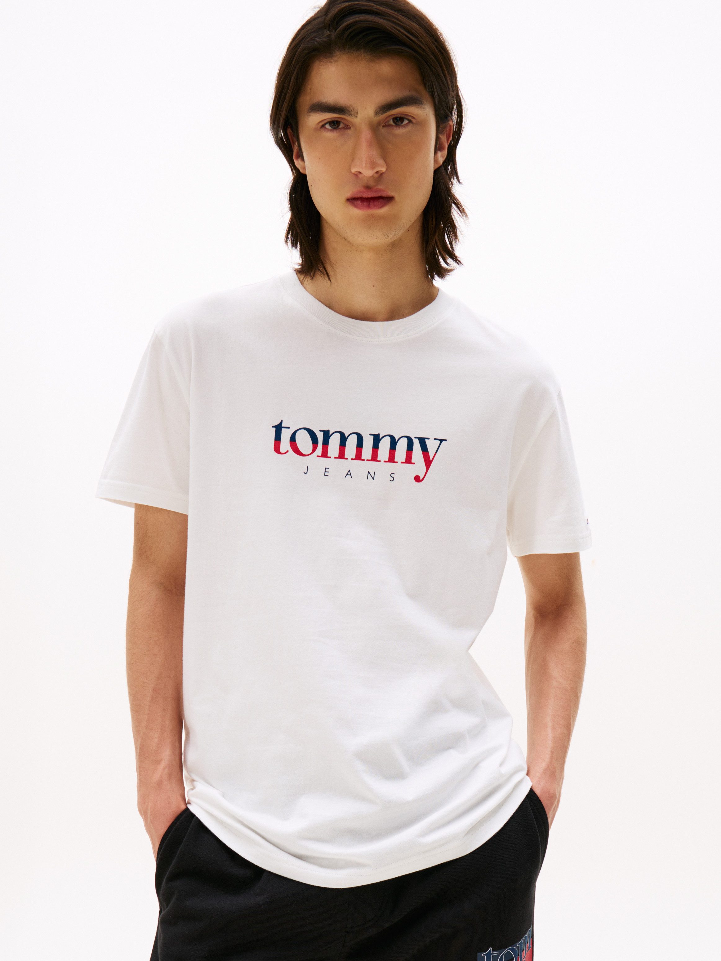 TOMMY JEANS T-shirt Van jersey met logo