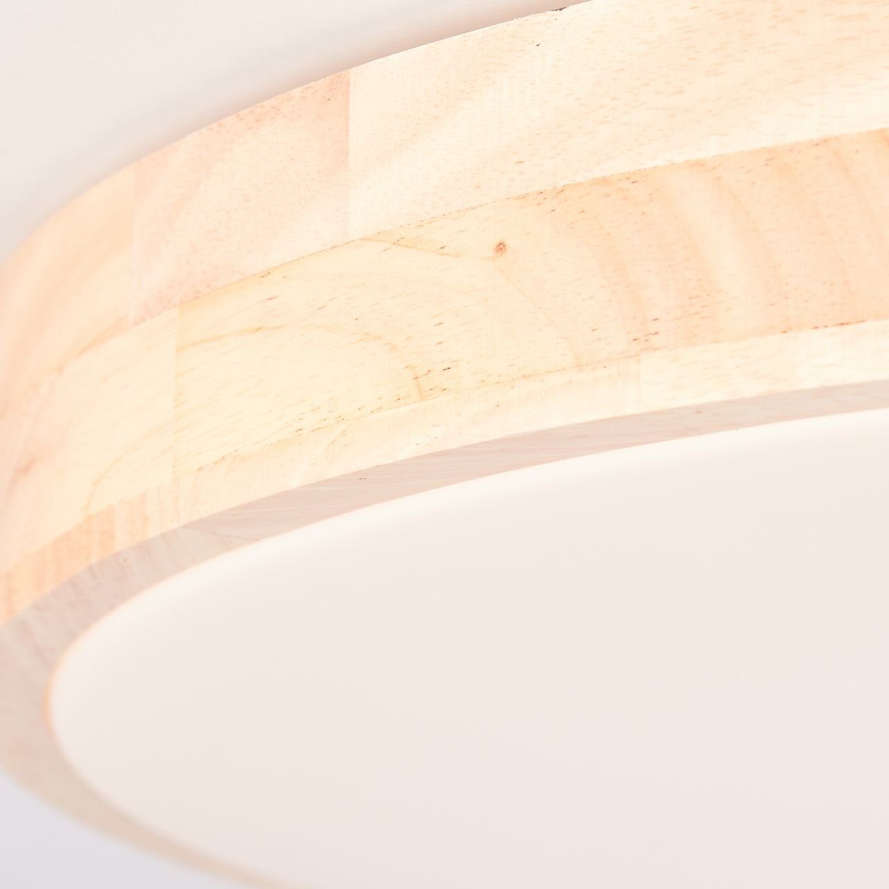 Brilliant Leuchten Plafondlamp SLIMLINE Led wand- en plafondlamp 49 cm hout licht/wit (1 stuk)