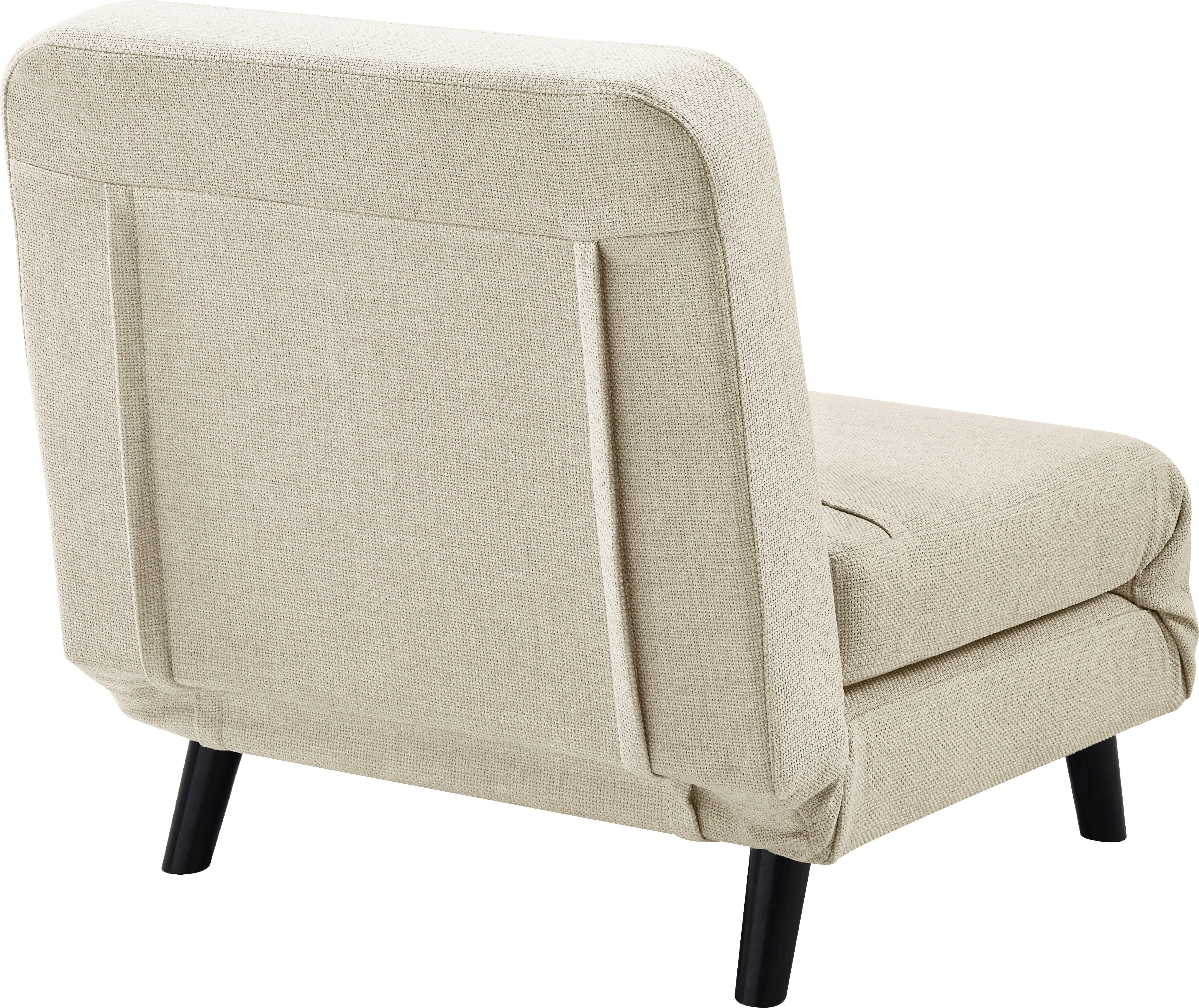 ATLANTIC home collection Fauteuil Robby incl. bedfunctie, meerdere verstelbaar, structuurstof