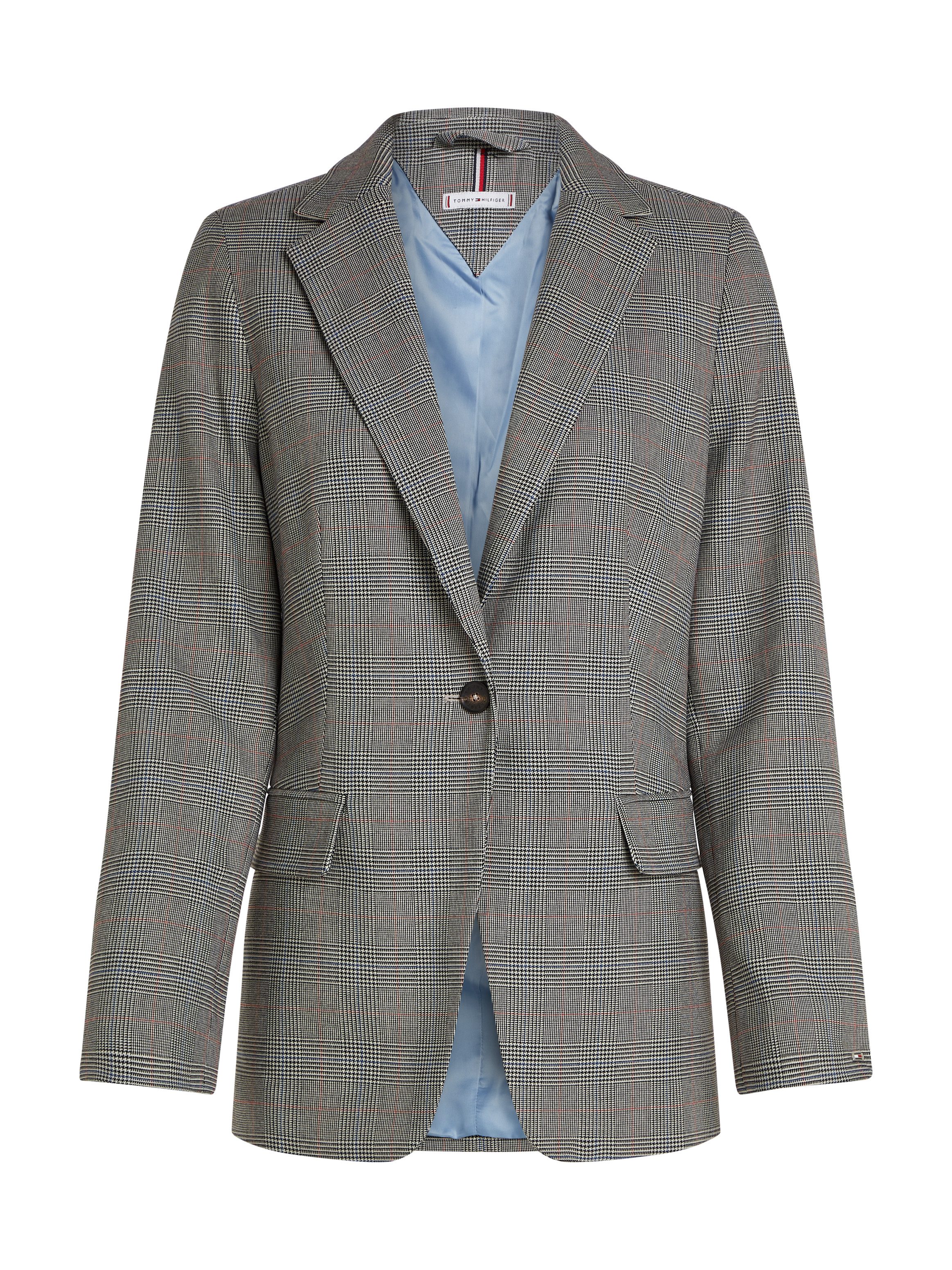 Tommy Hilfiger Korte blazer POW CHECK REGULAR BLAZER (Global Serie TH VROUWEN)
