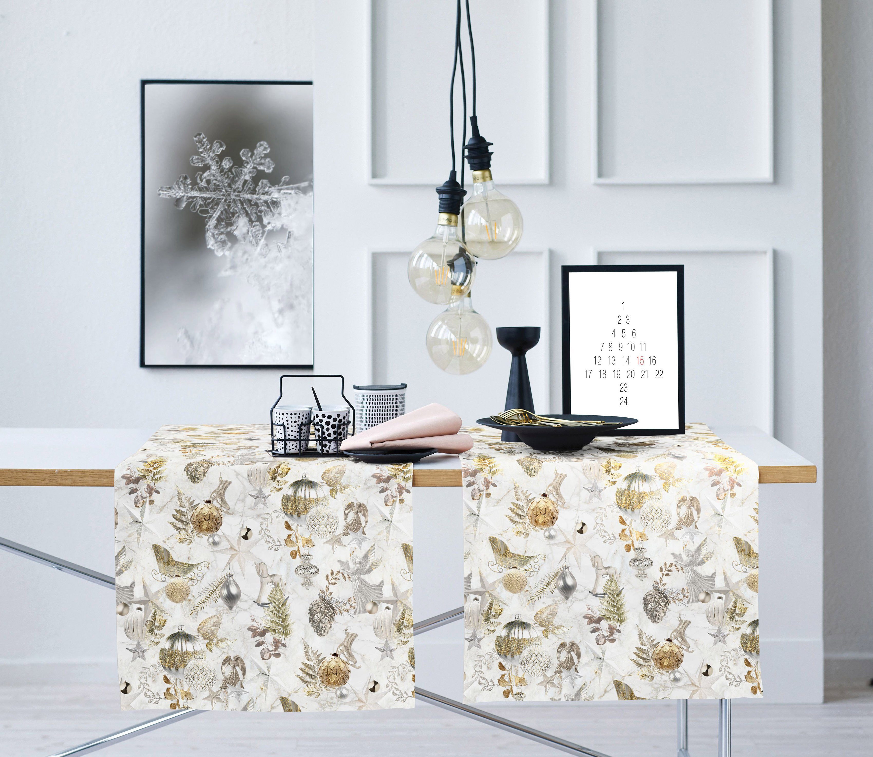APELT Tafelloper 4707 CHRISTMAS GLAM, kerstdecoratie, kerst (1 stuk)