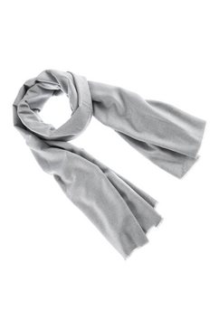 purset sjaal dames, met fijne franjeranden (1 stuk) zilver
