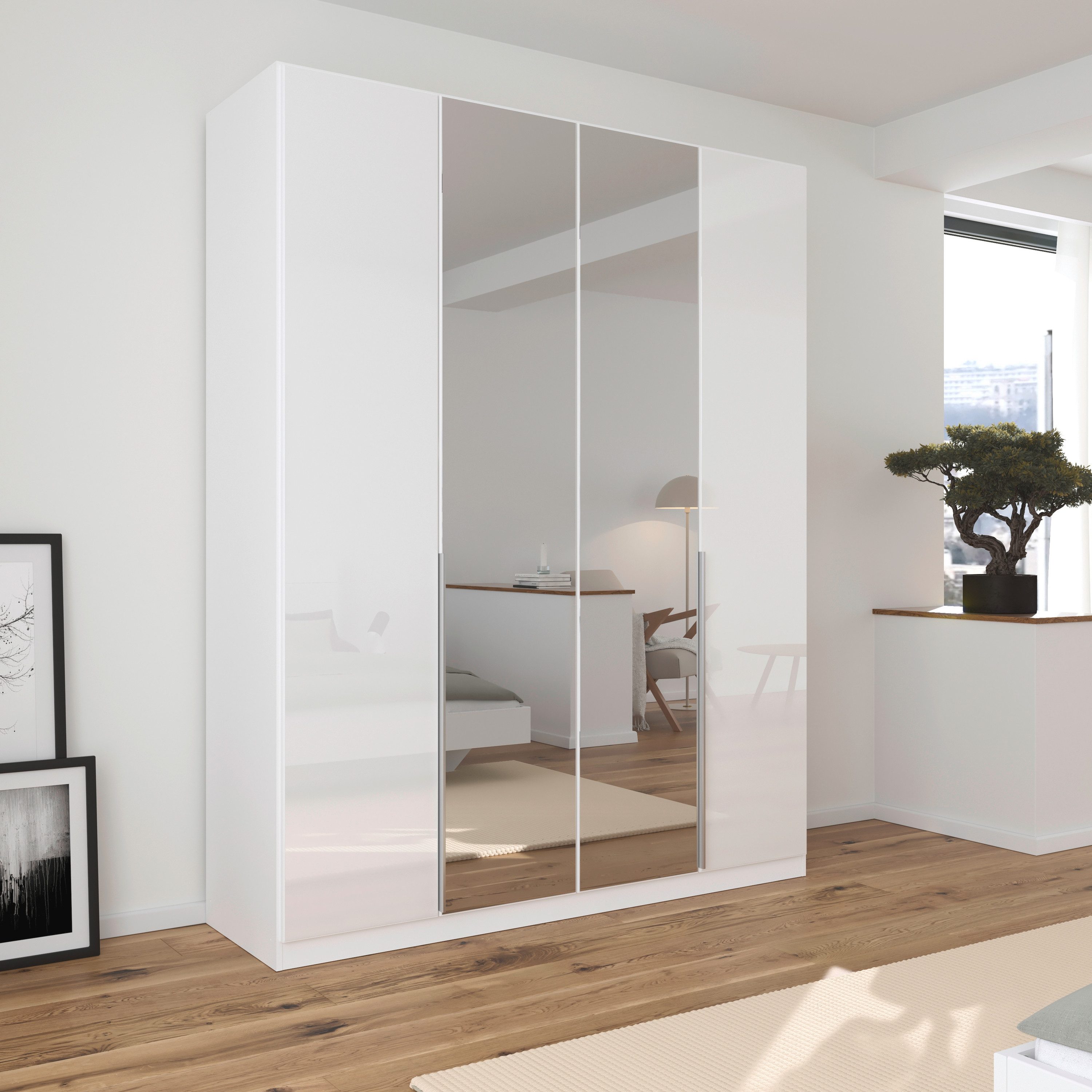 rauch Draaideurkast Kledingkasten kast garderobe AGORDO met glazen front