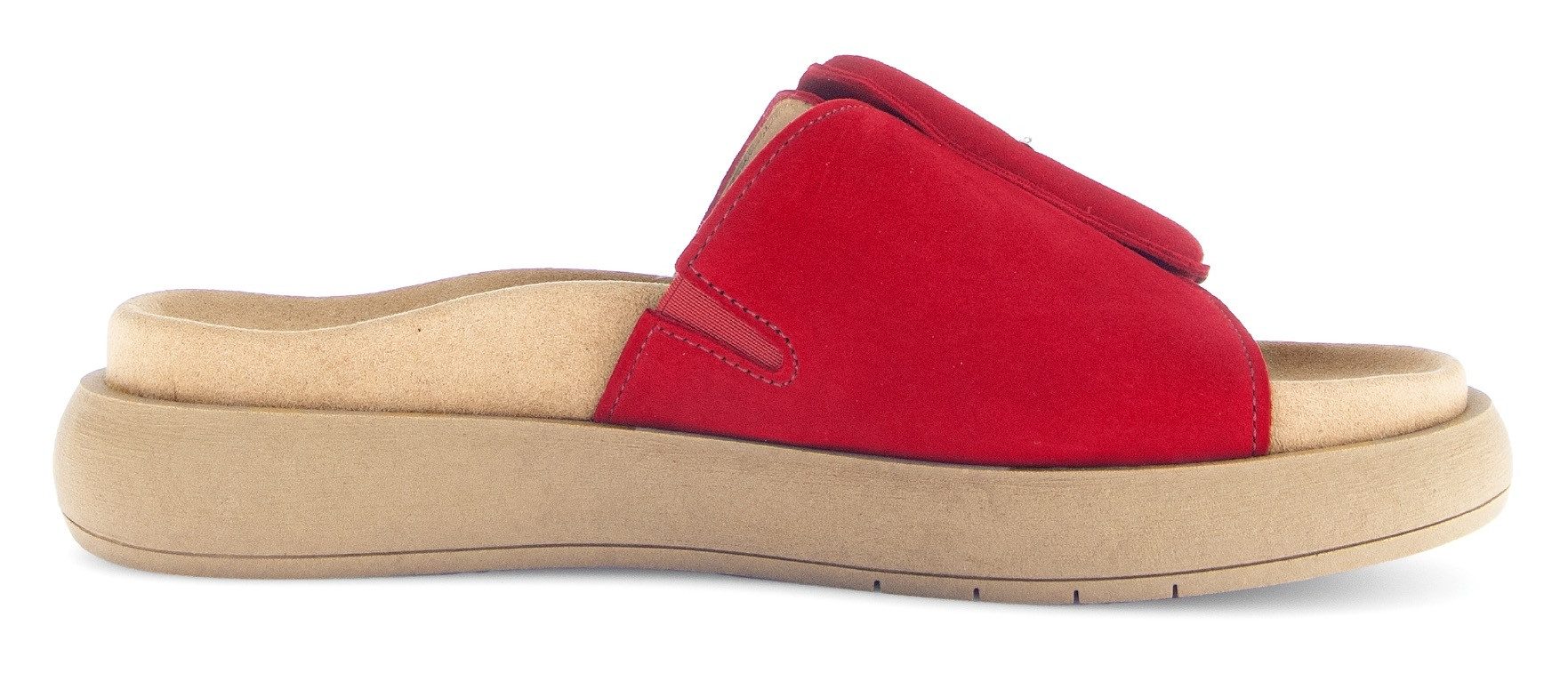 Gabor Slippers , plateau, zomerschoen, slippers met grote decoratieve gesp