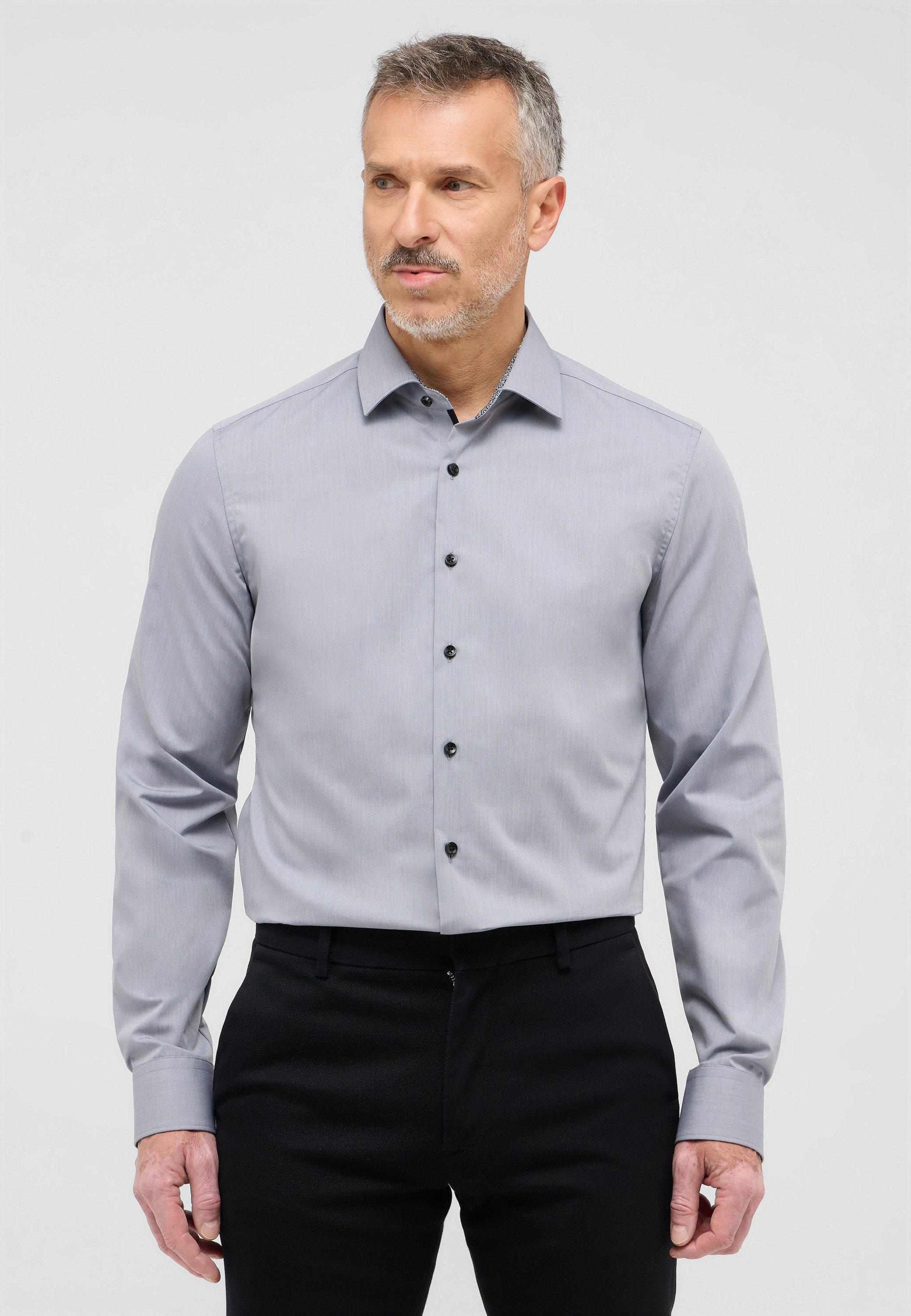 Eterna Overhemd met lange mouwen Slim fit