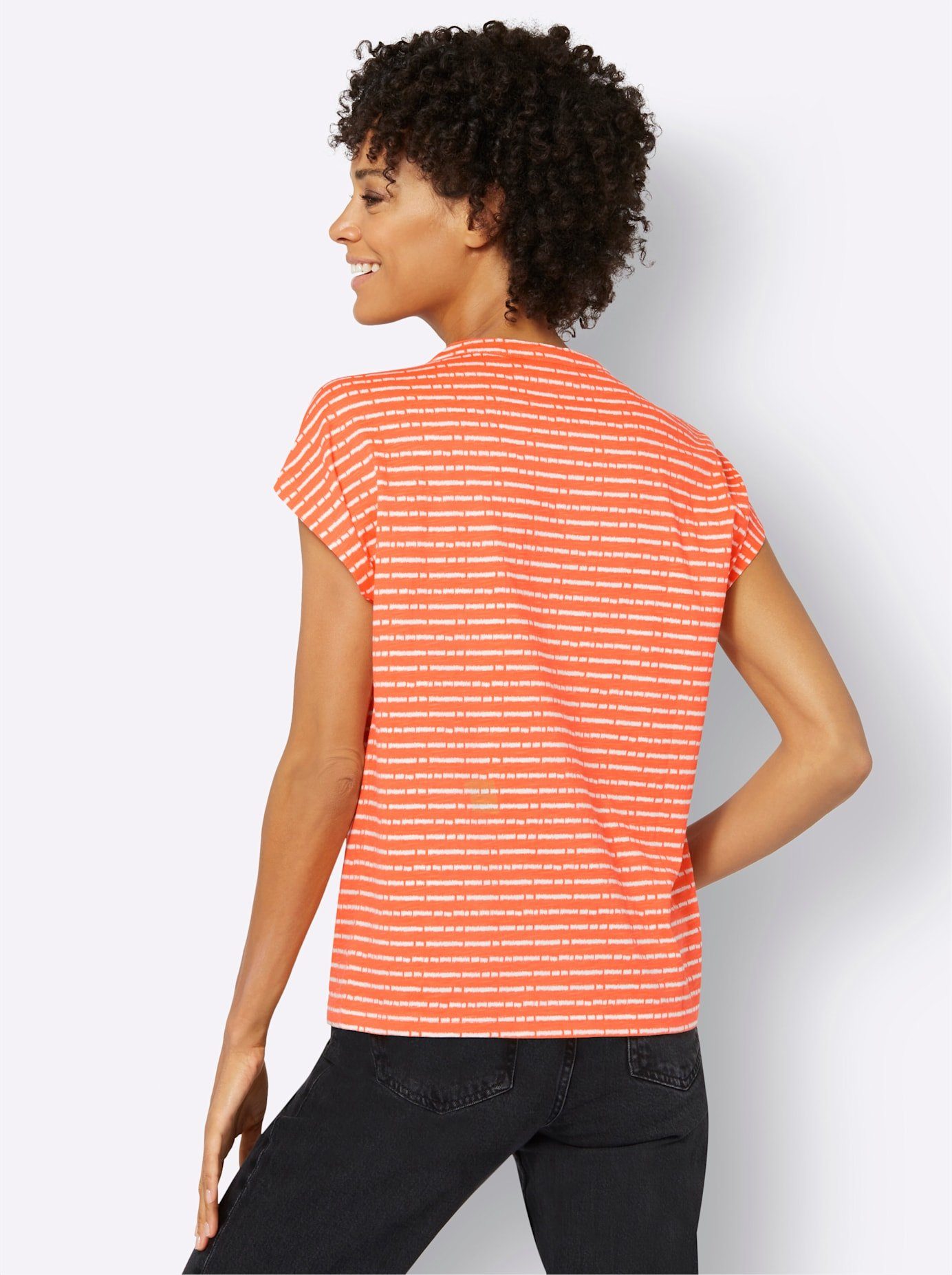 Casual Looks Shirt met V-hals Shirt (1-delig)