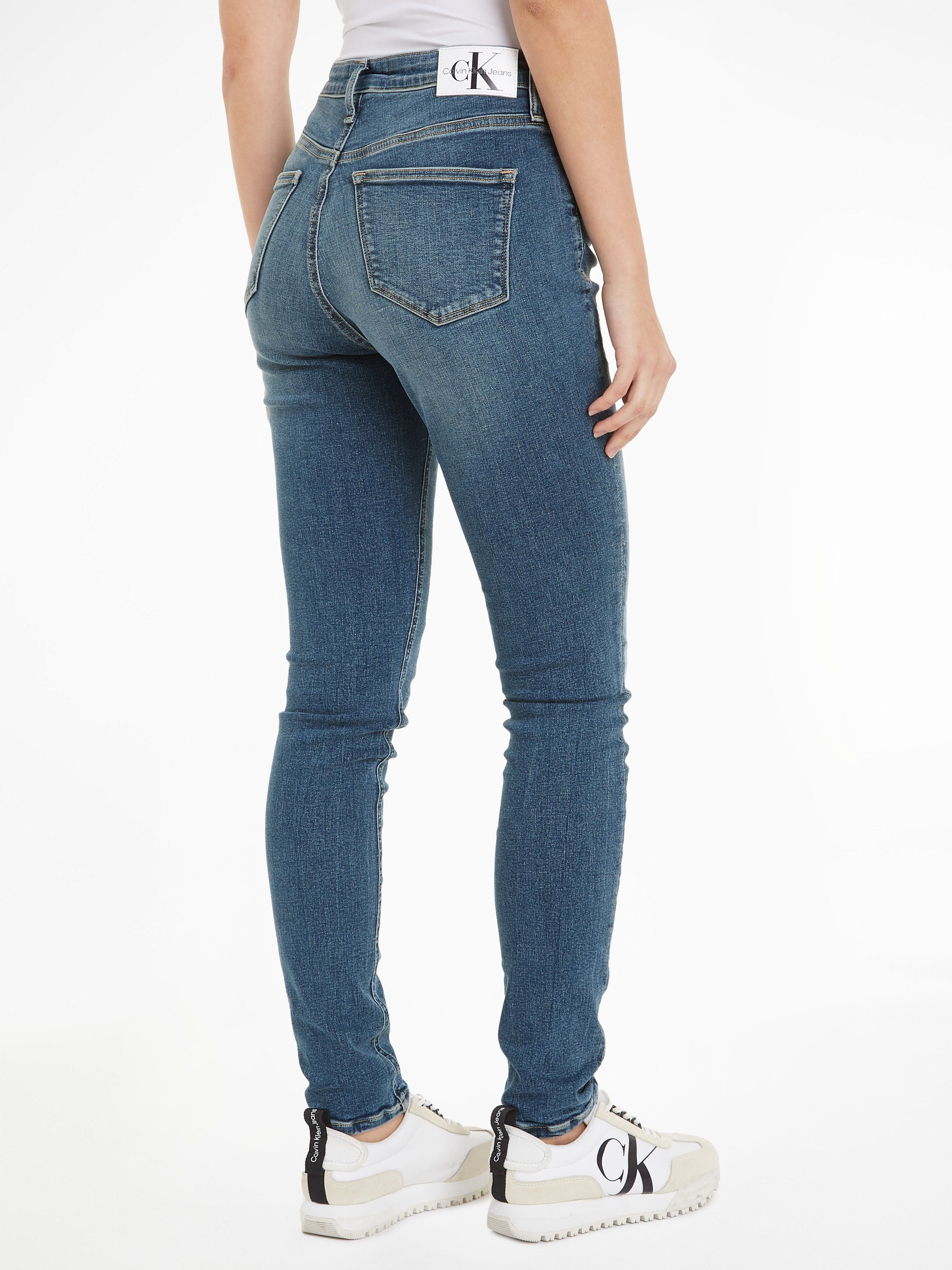 Calvin Klein Skinny fit jeans High rise skinny in 5-pocketsstijl