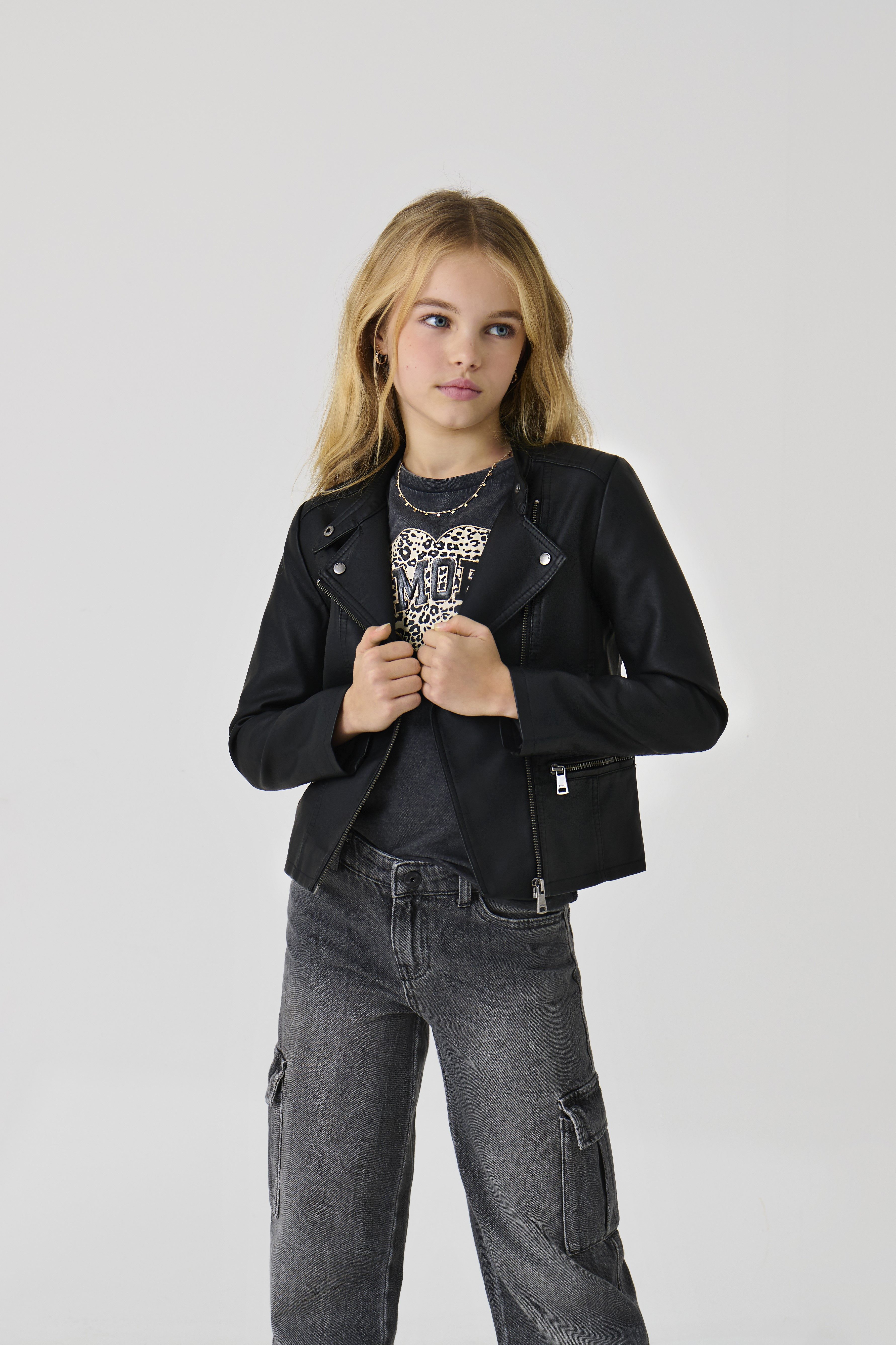 KIDS ONLY Bikerjack KONFREYA FAUX LEATHER BIKER OTW NOOS