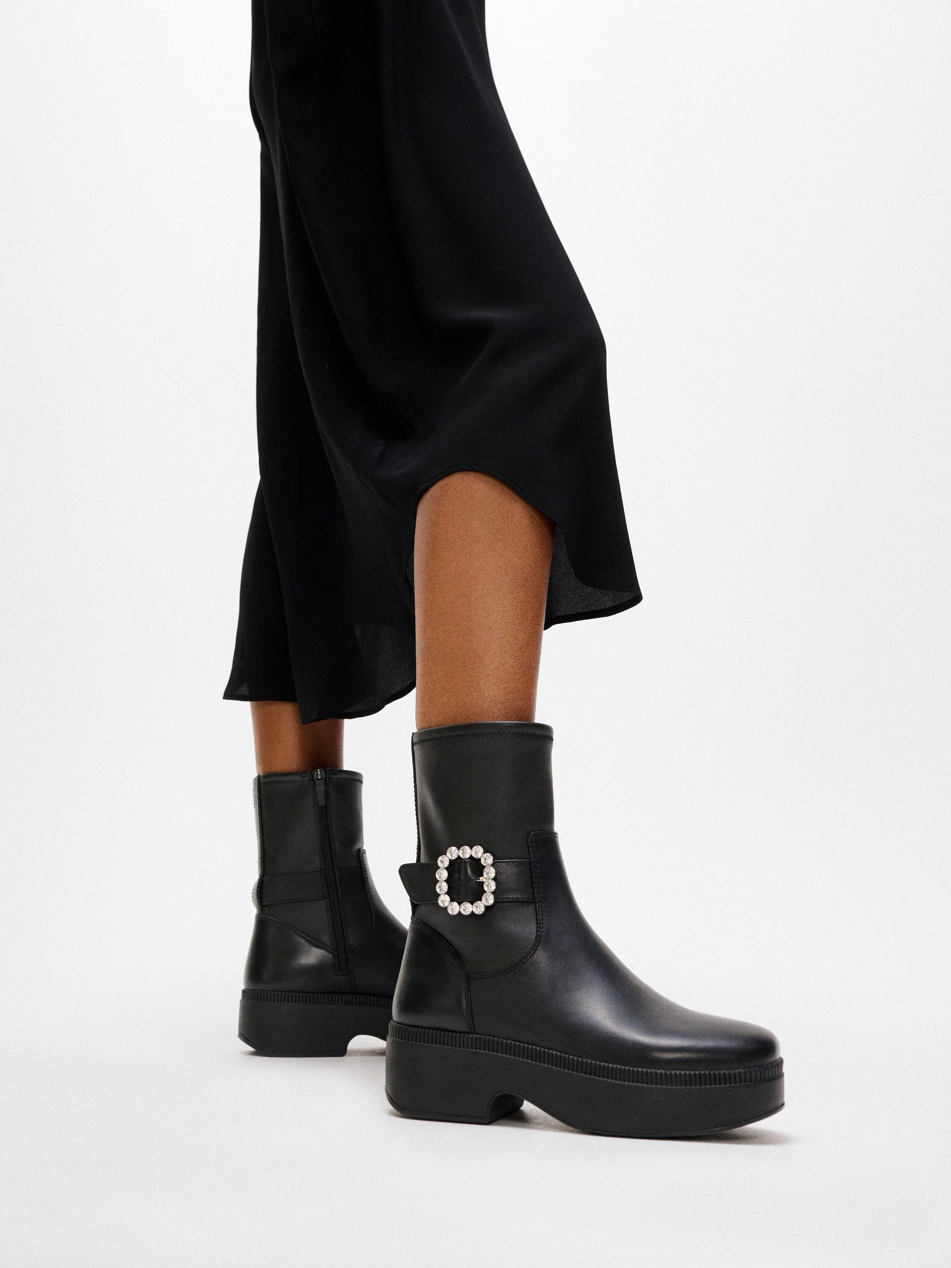 Fitflop Plateaulaarsjes F-LUMA CRYSTAL Boots, chunky boots met plateauzool