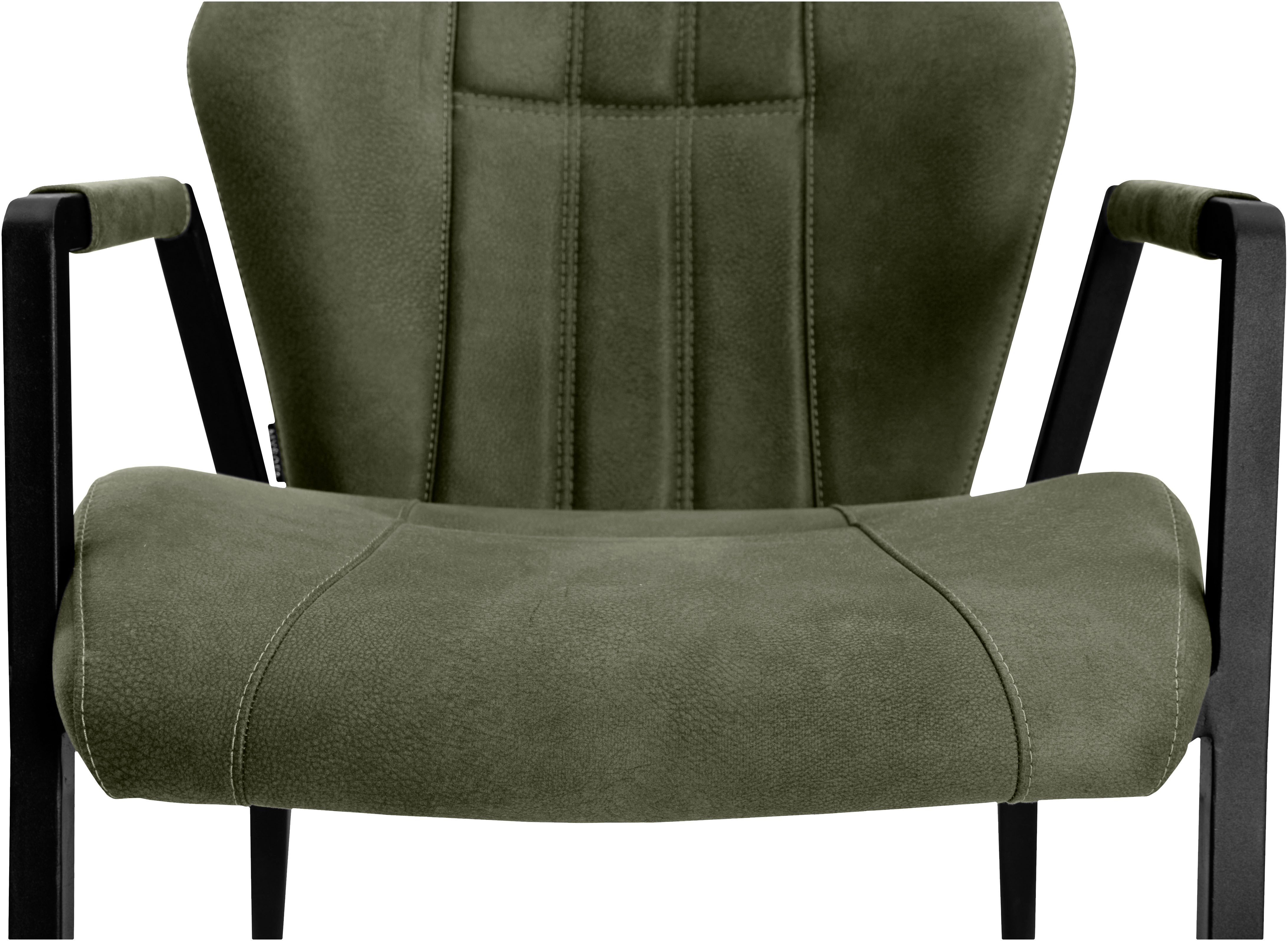 OMG Design Stoel met armleuningen Point Eetkamerstoel met wielen, bureaustoel (set)