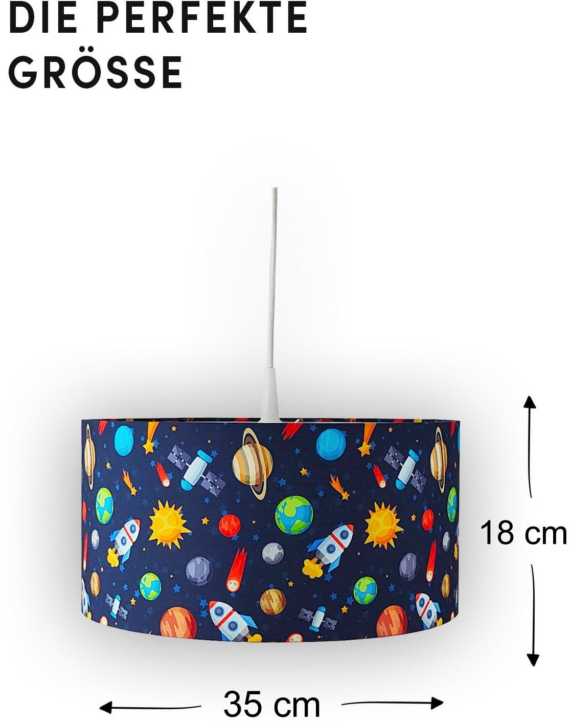 niermann Hanglamp Stoffen hanglamp heelal (1 stuk)