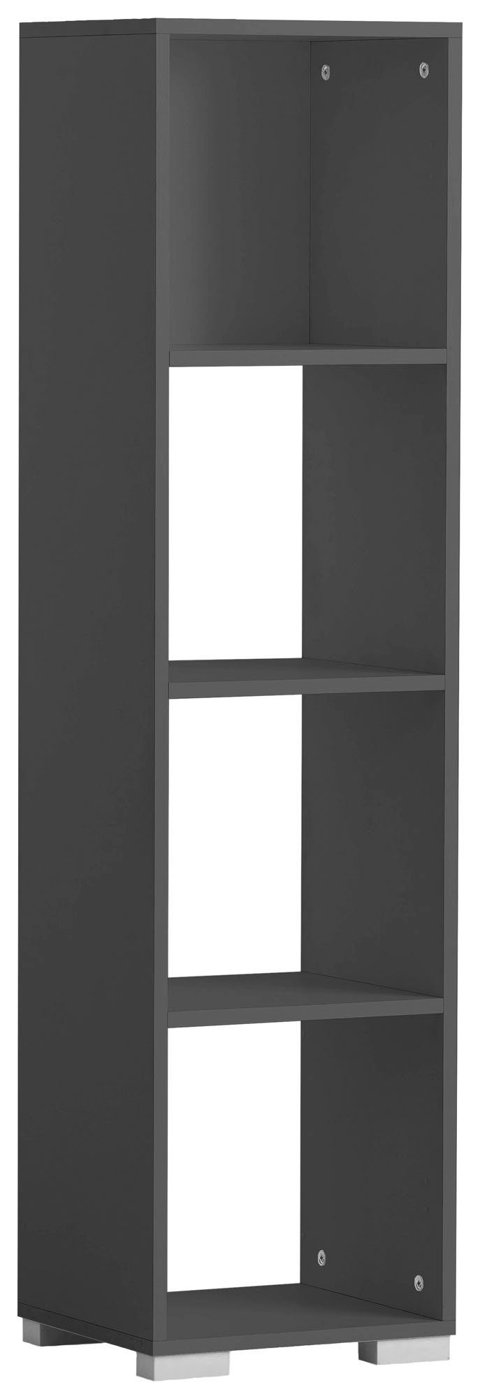 Schildmeyer Stellingkast Baku Boekenkast, 36 x 142 cm, praktische open vakken, Made in Germany rekken zwart