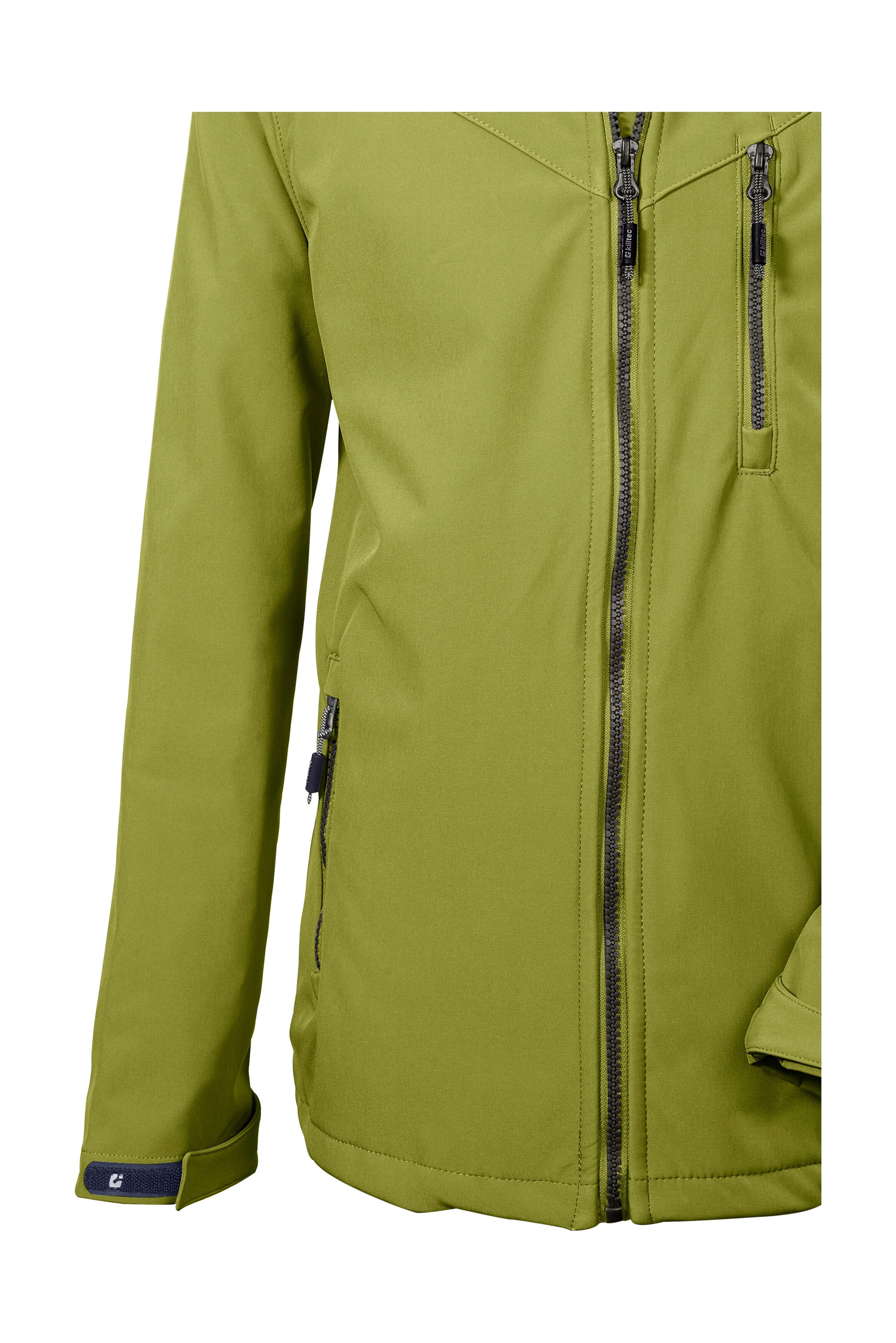 Killtec Softshell-jack Boys softshell-jack Waterafstotende softshelljack met capuchon, fleece en PFAs-vrij