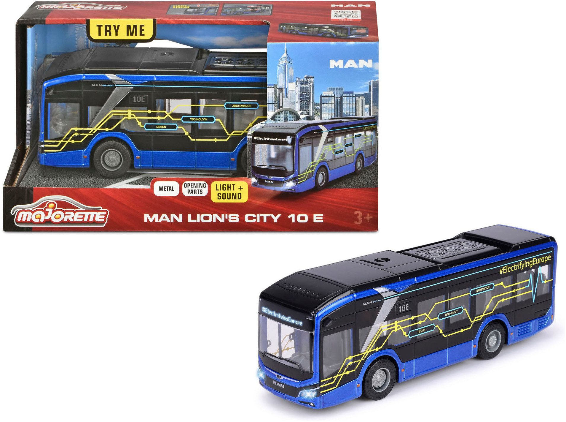 majORETTE Speelgoed-bus MAN Lion's City 10 E Bus