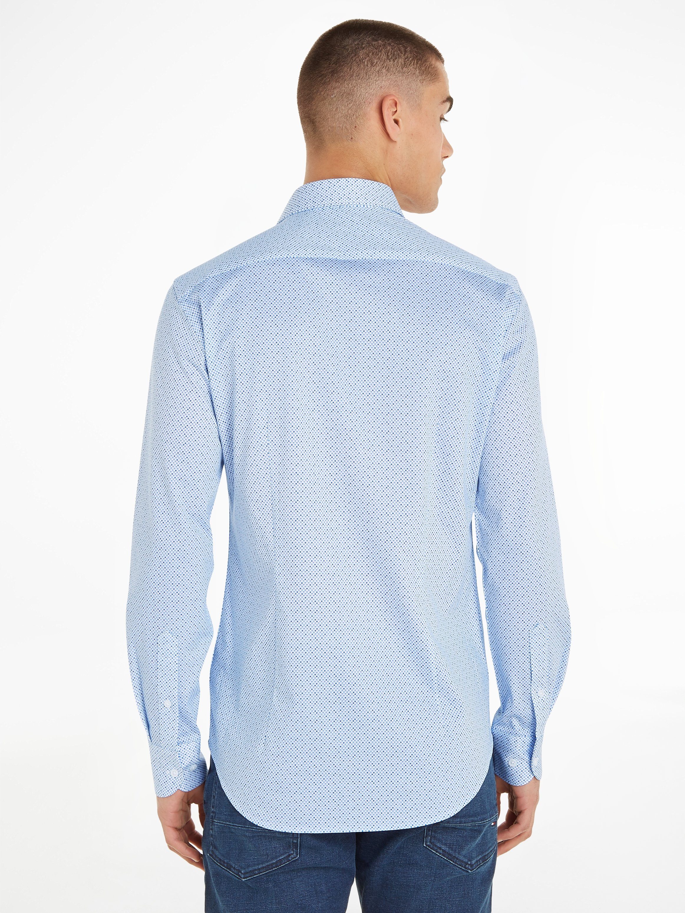 Tommy Hilfiger Overhemd met lange mouwen CL KNITTED MINI DOT PRT SF SHIRT