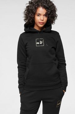 puma hoodie holiday hoodie zwart