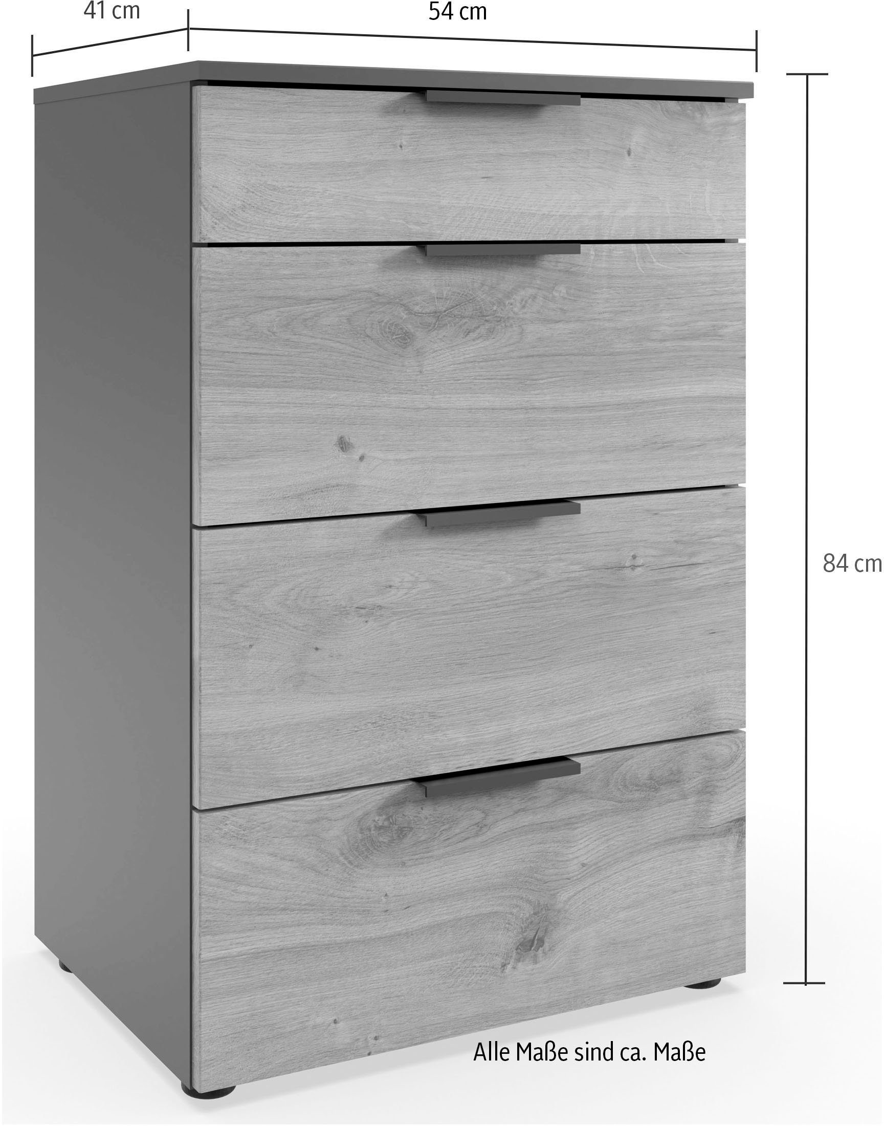 Wimex Ladekast Level by fresh to go 4 lades met soft-close functie, 54 cm breed, 84 cm hoog