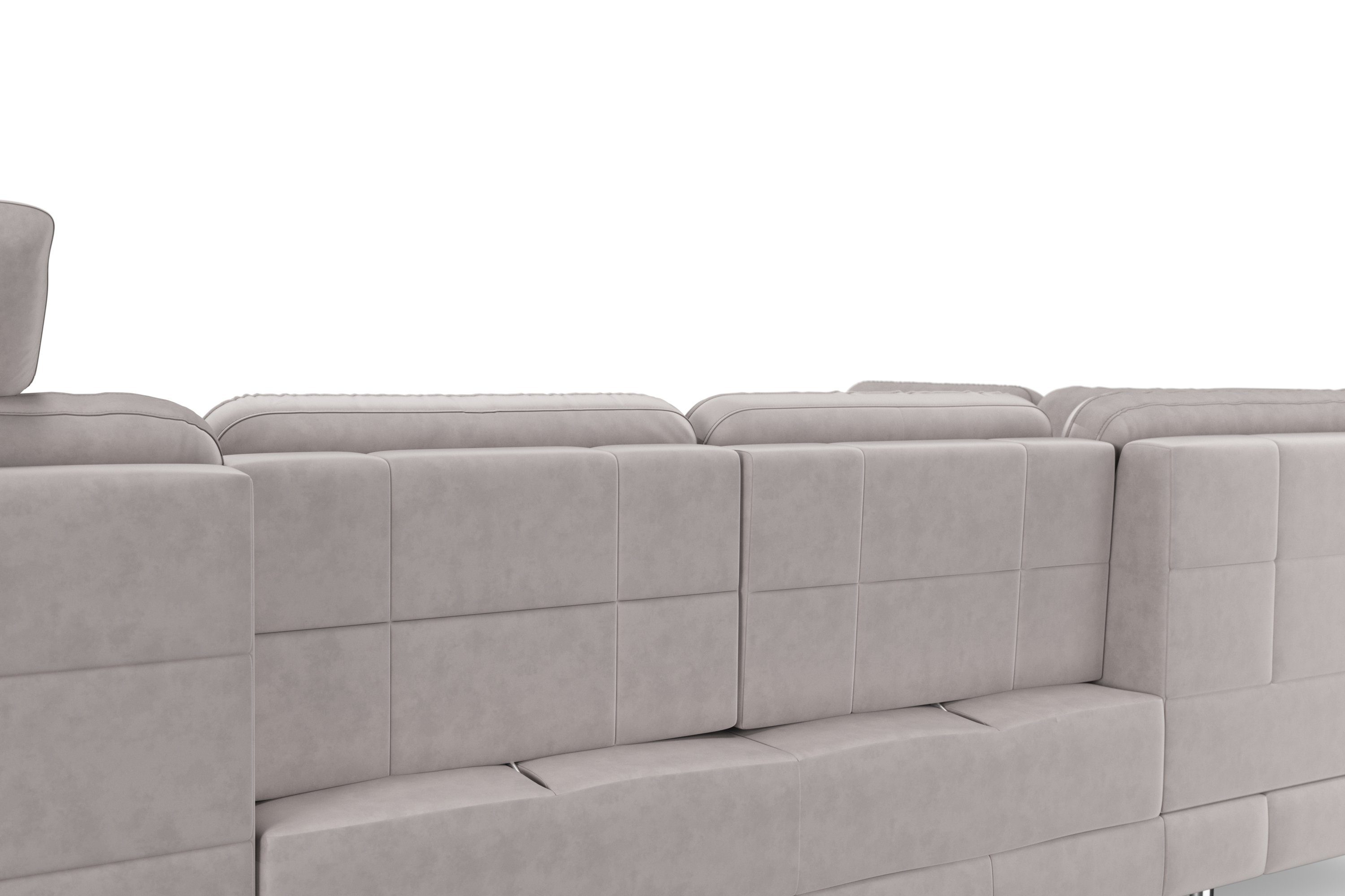 sit&more Zithoek Bendigo U-vorm inclusief zitdiepteverstelling, bodemvrijheid 12 cm, in 2 pootkleuren