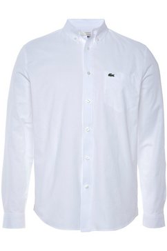 lacoste overhemd met lange mouwen wit