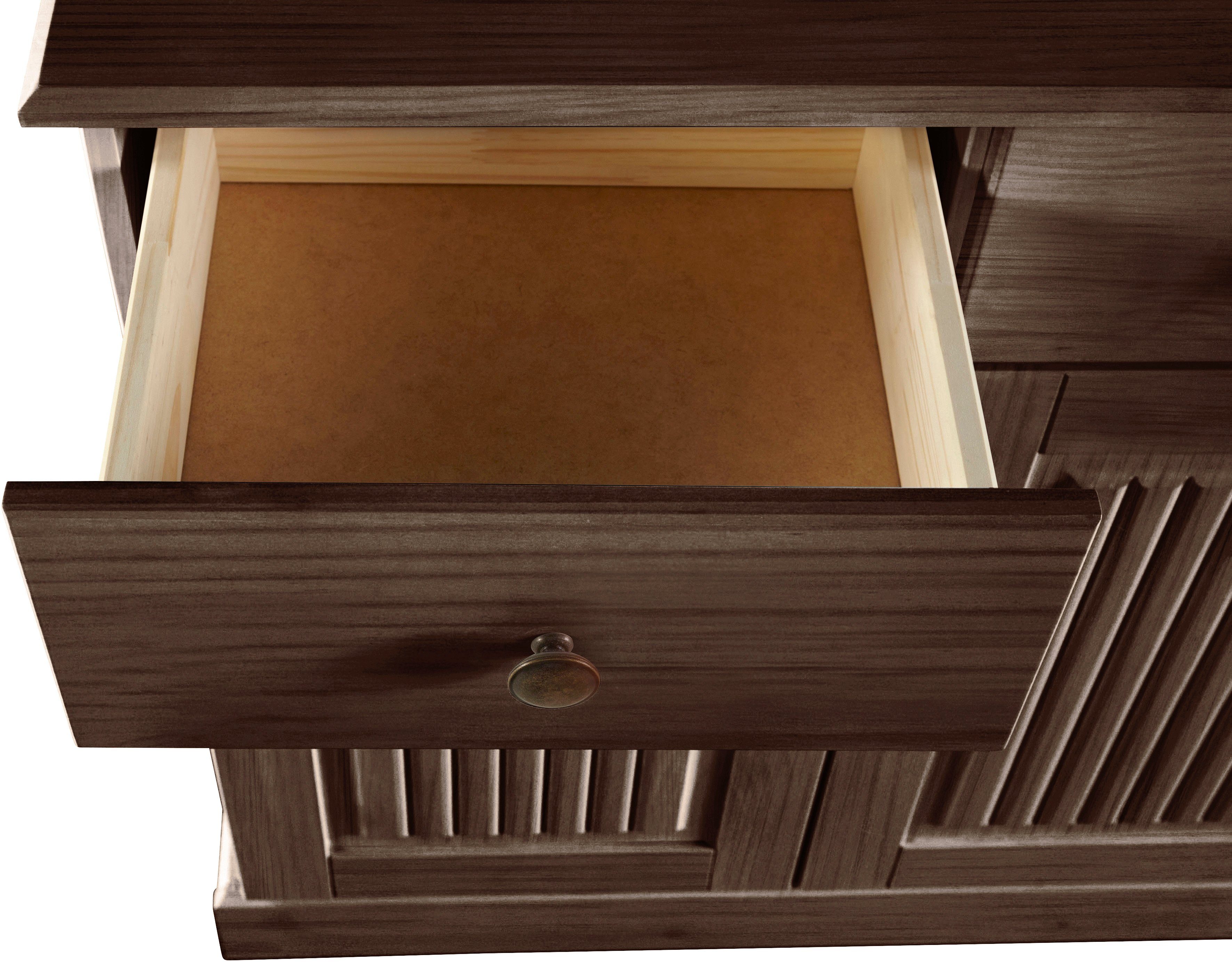 Home affaire Dressoir Liotta Commode met 2 lades en 2 verstelbare planken