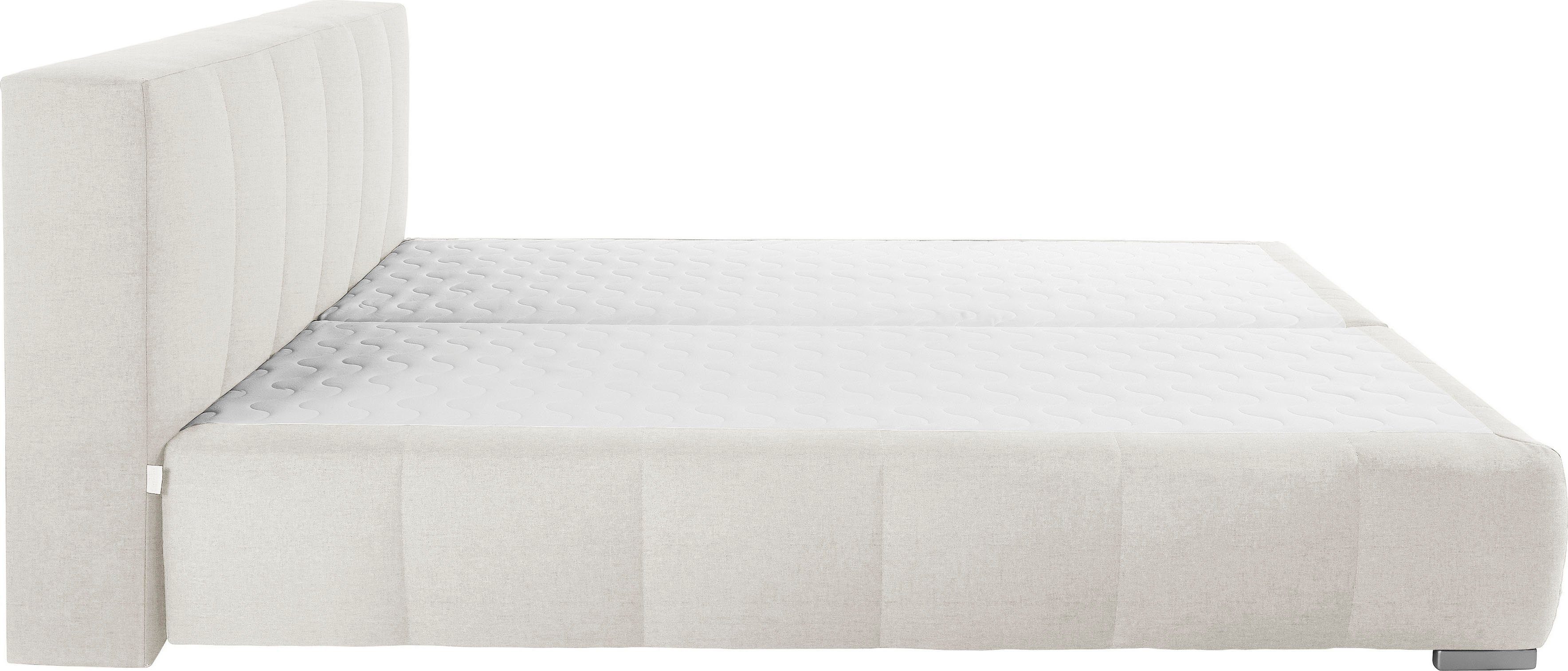 Home affaire Boxspring Chelles incl. matrastopper, in xxl- extra lang 220 cm, onderbak met elegante welving