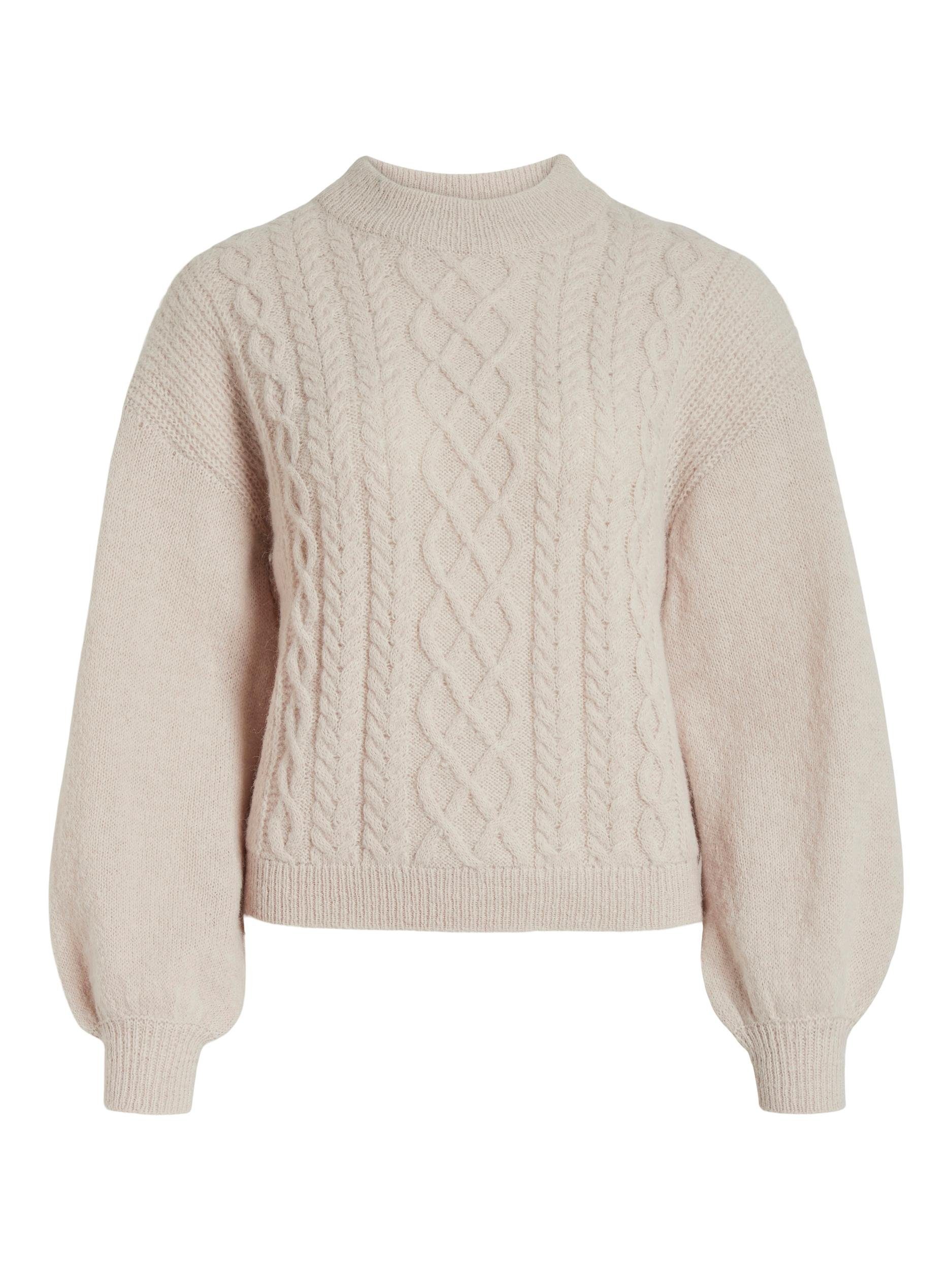 Vila Gebreide trui VICHINTI O-NECK CABLE KNIT TOP/SU-NOOS