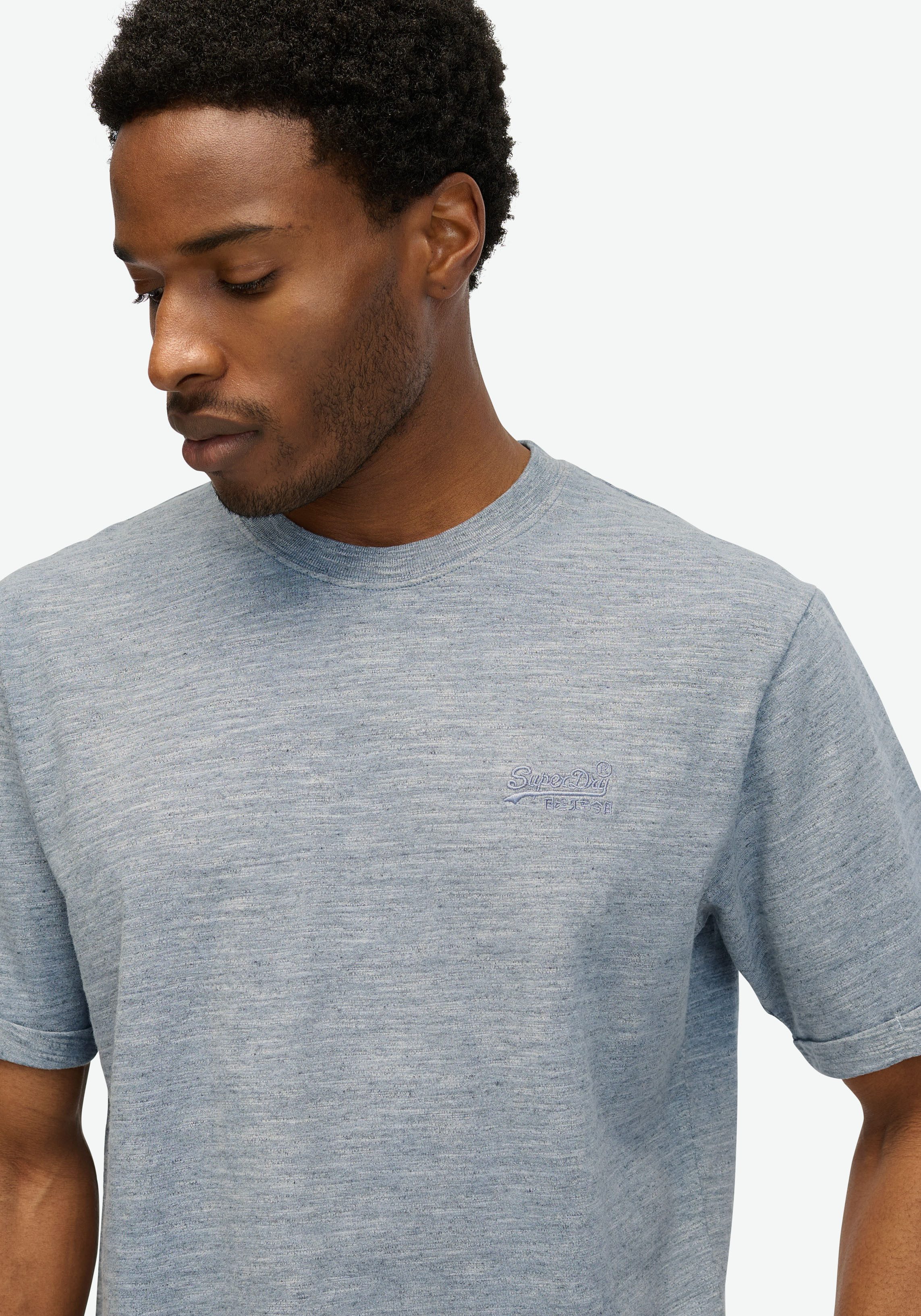 Superdry Shirt met ronde hals OD SLUB MARL T SHIRT