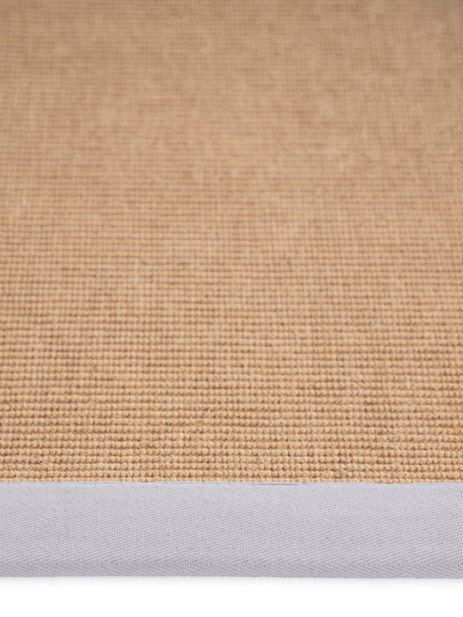 carpetfine Loper Sisal met gekleurd randdessin, antislip achterzijde