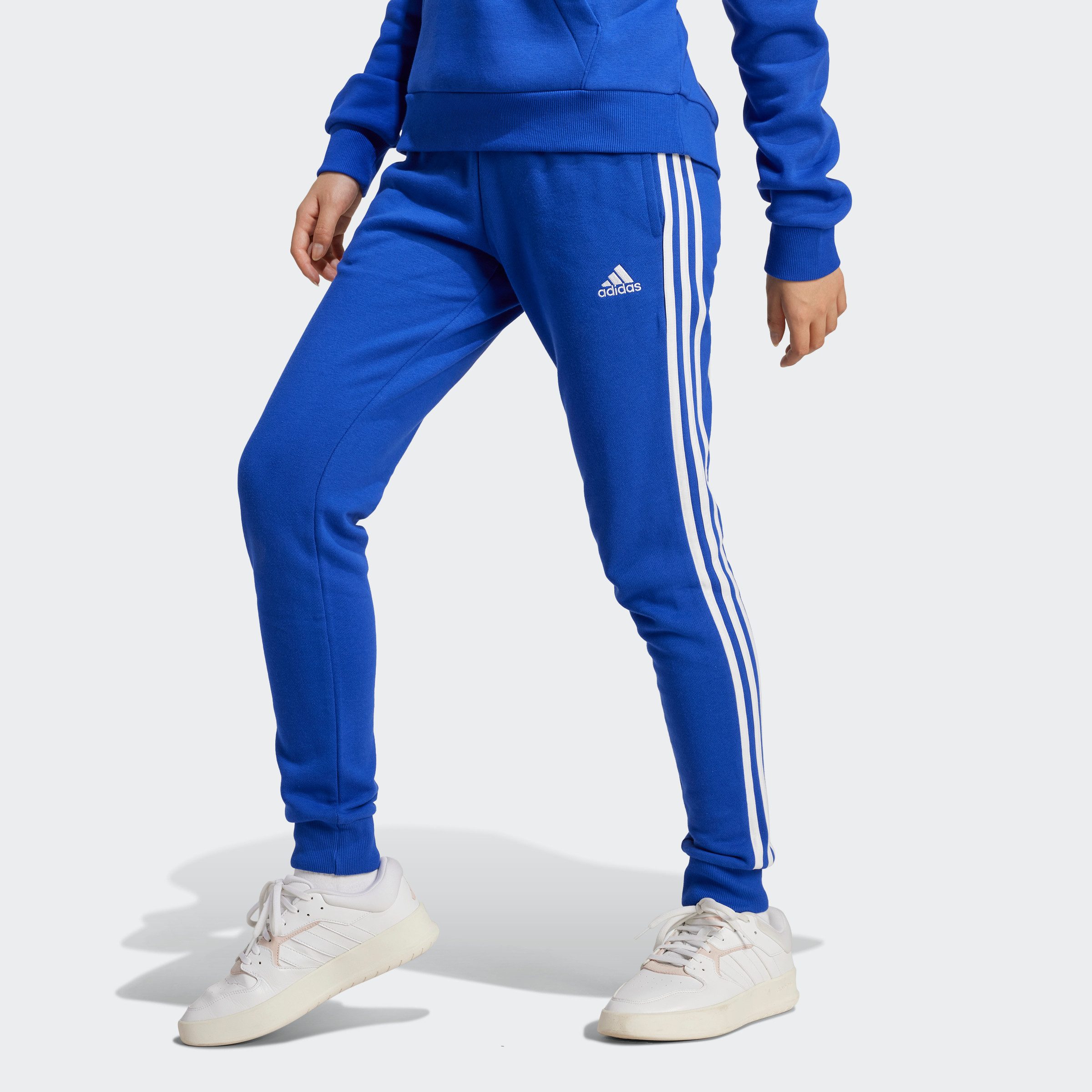 Adidas Sportswear Sportbroek Essentials 3-strepen French Terry CUFFED broek (1-delig)